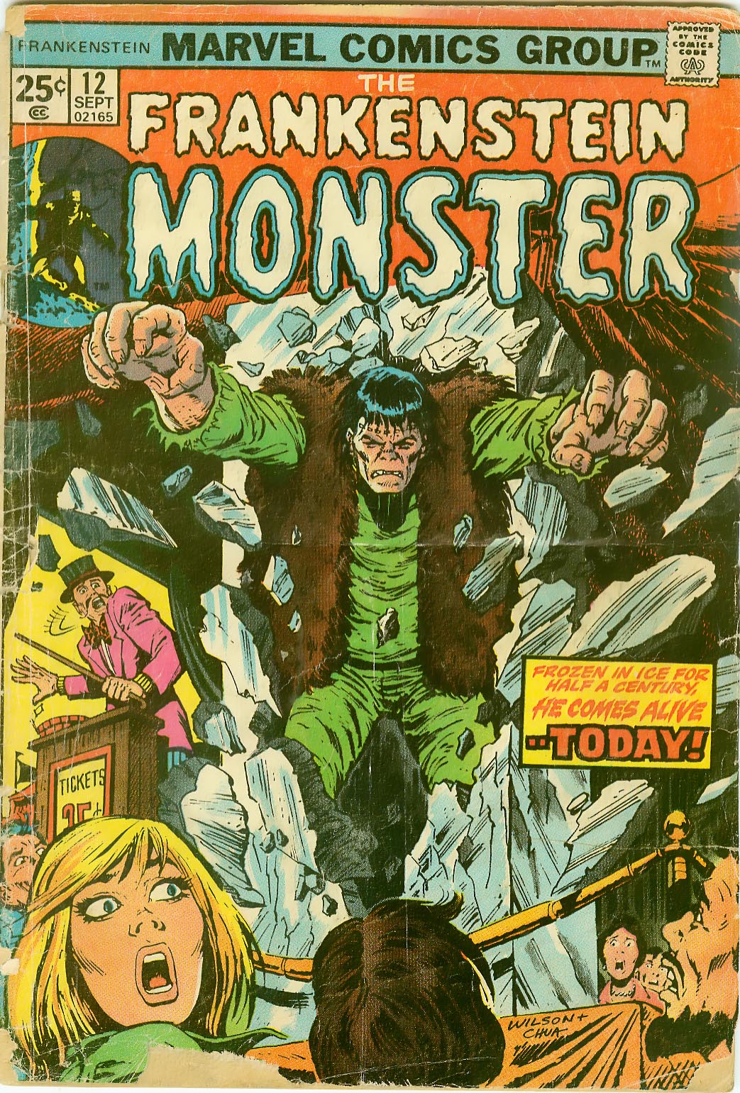 Read online Frankenstein (1973) comic -  Issue #12 - 1