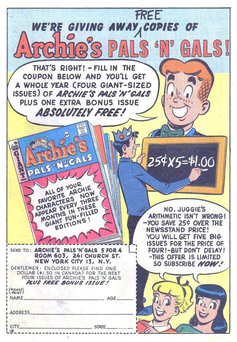 Read online Archie (1960) comic -  Issue #126 - 19