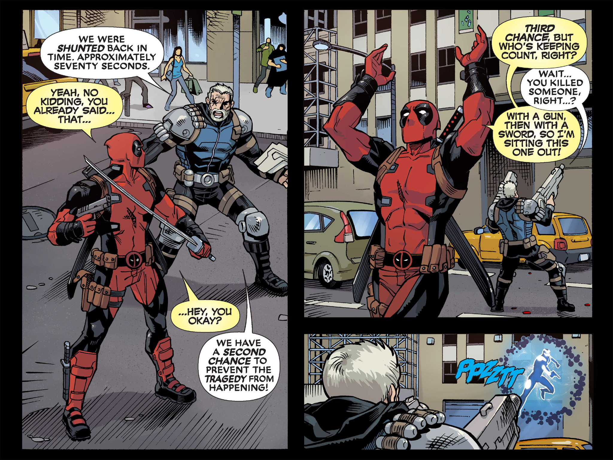 Read online Deadpool & Cable: Split Second Infinite Comic comic -  Issue #3 - 28