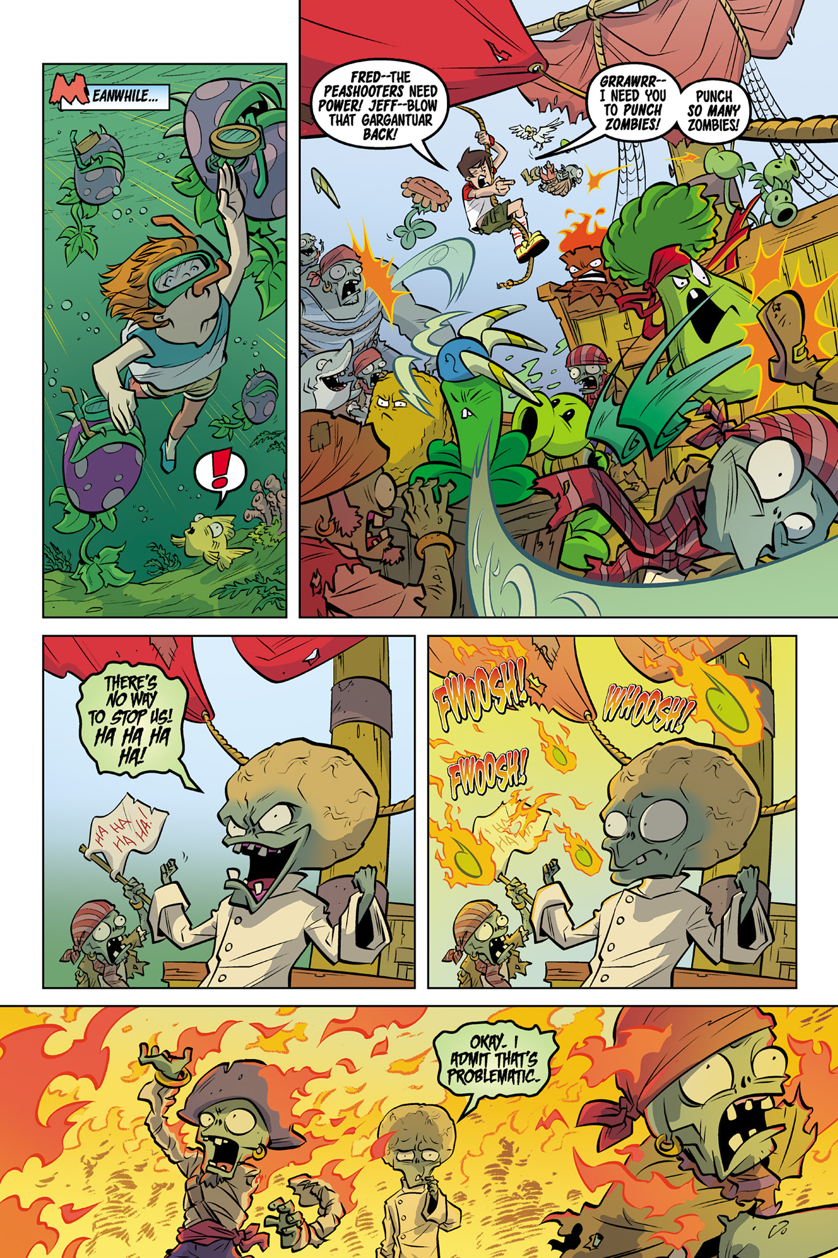 Read online Plants vs. Zombies: Timepocalypse comic -  Issue #5 - 12
