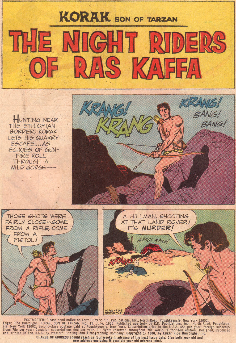 Read online Korak, Son of Tarzan (1964) comic -  Issue #13 - 3