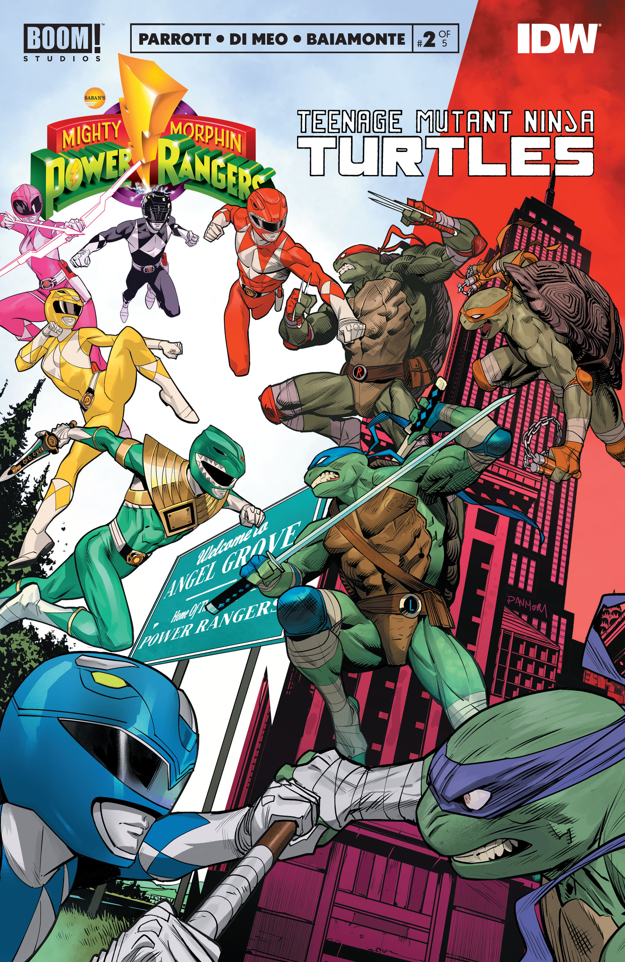 Read online Mighty Morphin Power Rangers: Teenage Mutant Ninja Turtles comic -  Issue #2 - 1