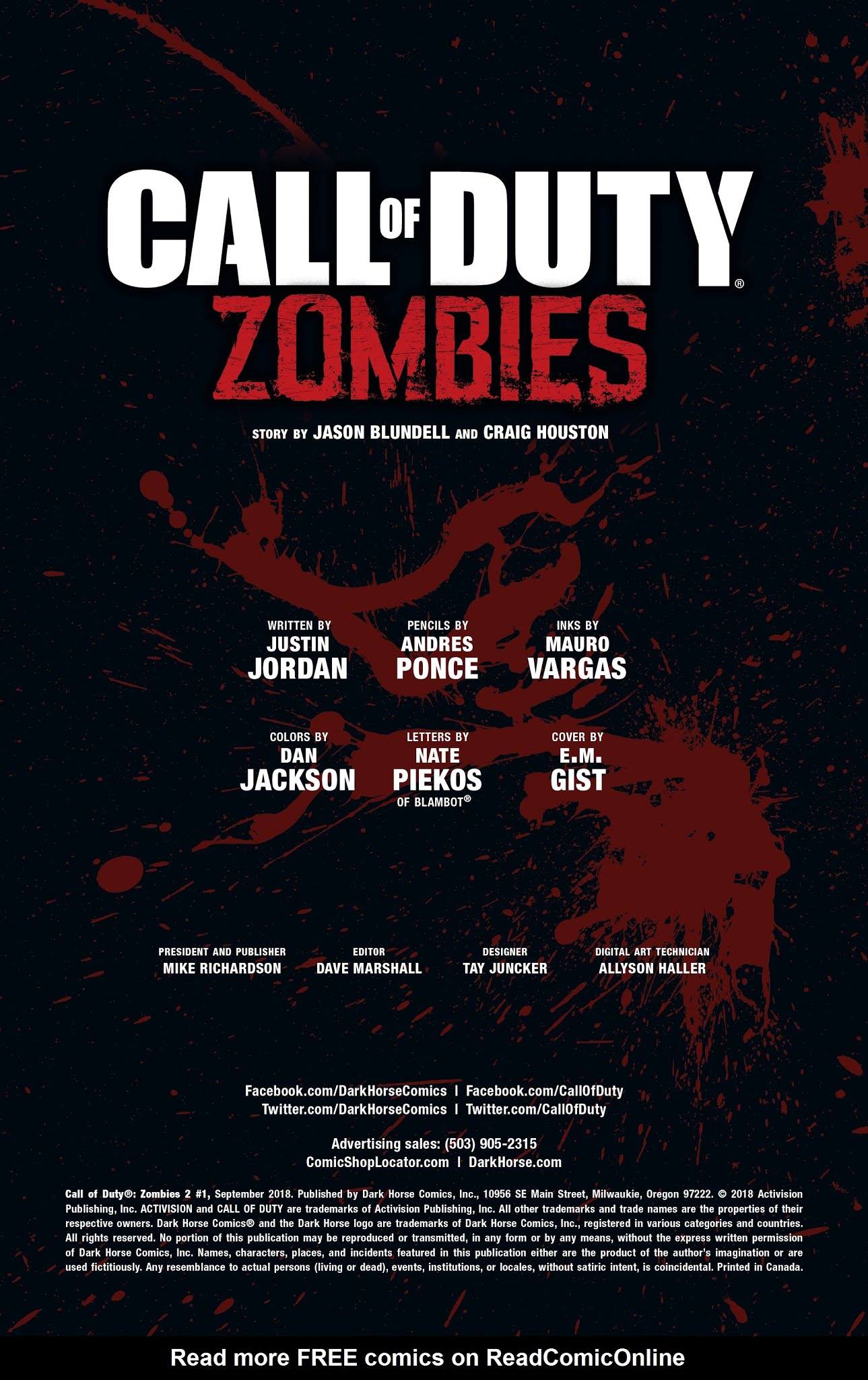 Read online Call of Duty: Zombies 2 comic -  Issue #1 - 2