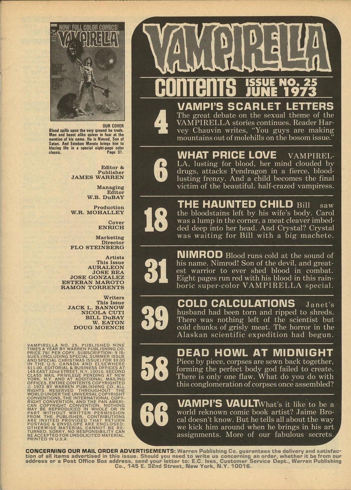 Read online Vampirella (1969) comic -  Issue #25 - 3