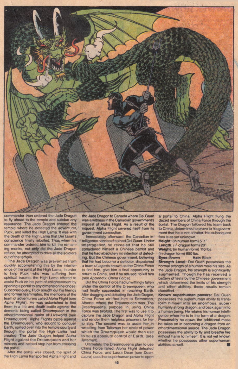 Read online The Official Handbook of the Marvel Universe: Update '89 comic -  Issue #4 - 17