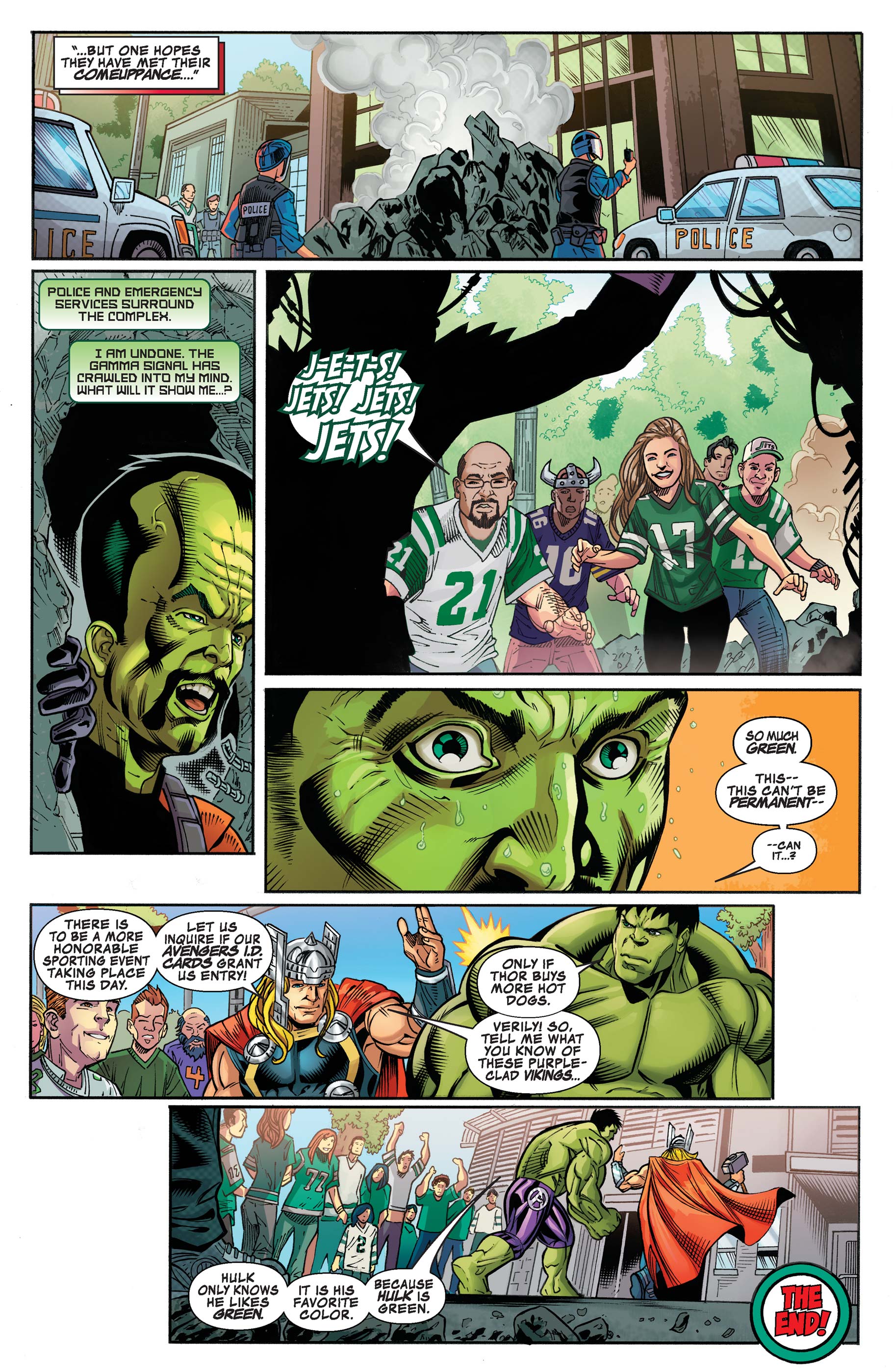 Read online The Incredible Hulk vs. The Mighty Thor: New York Jets Exclusive comic -  Issue # Full - 17