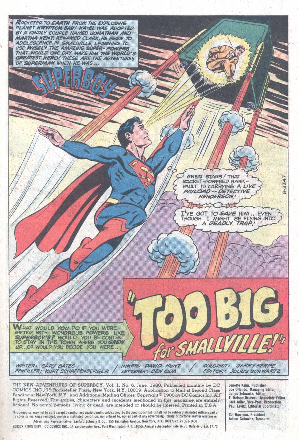 Read online The New Adventures of Superboy comic -  Issue #6 - 2