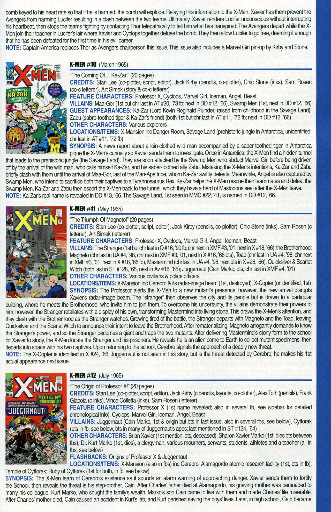 Read online Official Index to the Marvel Universe comic -  Issue #1 - 49