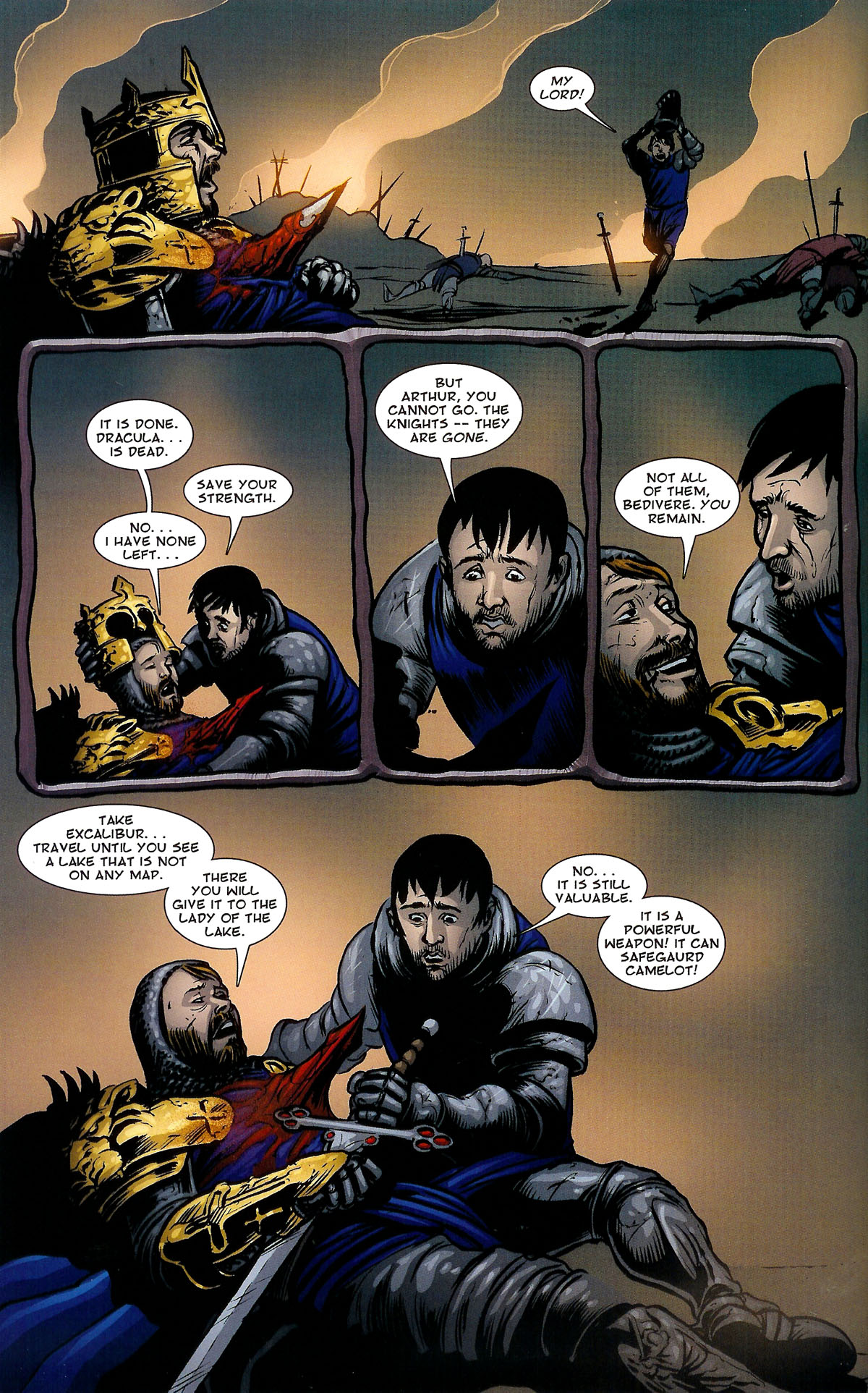 Read online Dracula vs King Arthur comic -  Issue #4 - 62