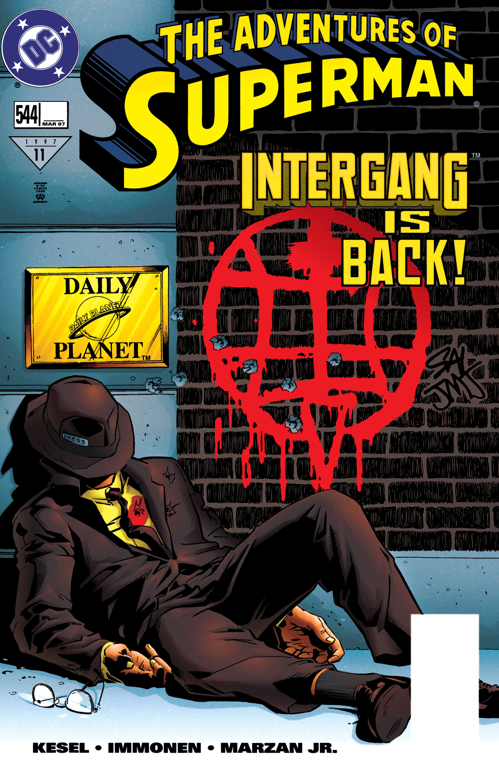 Read online Adventures of Superman (1987) comic -  Issue #544 - 1