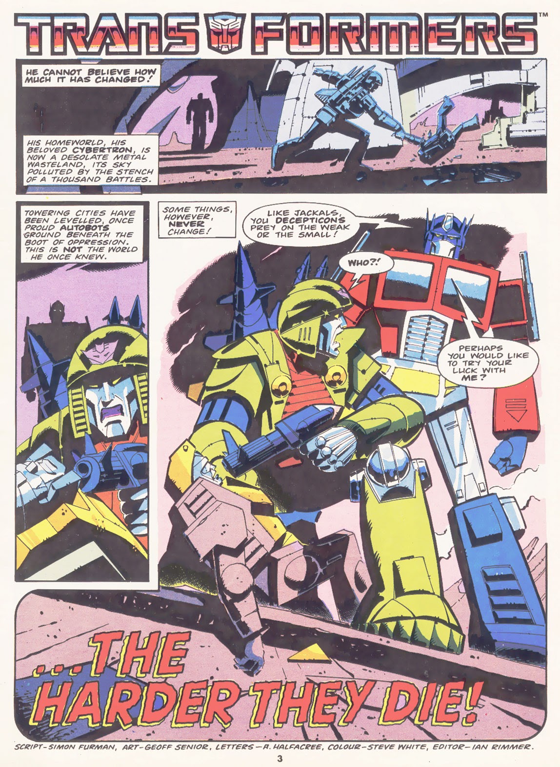 Read online The Transformers (UK) comic -  Issue #98 - 3