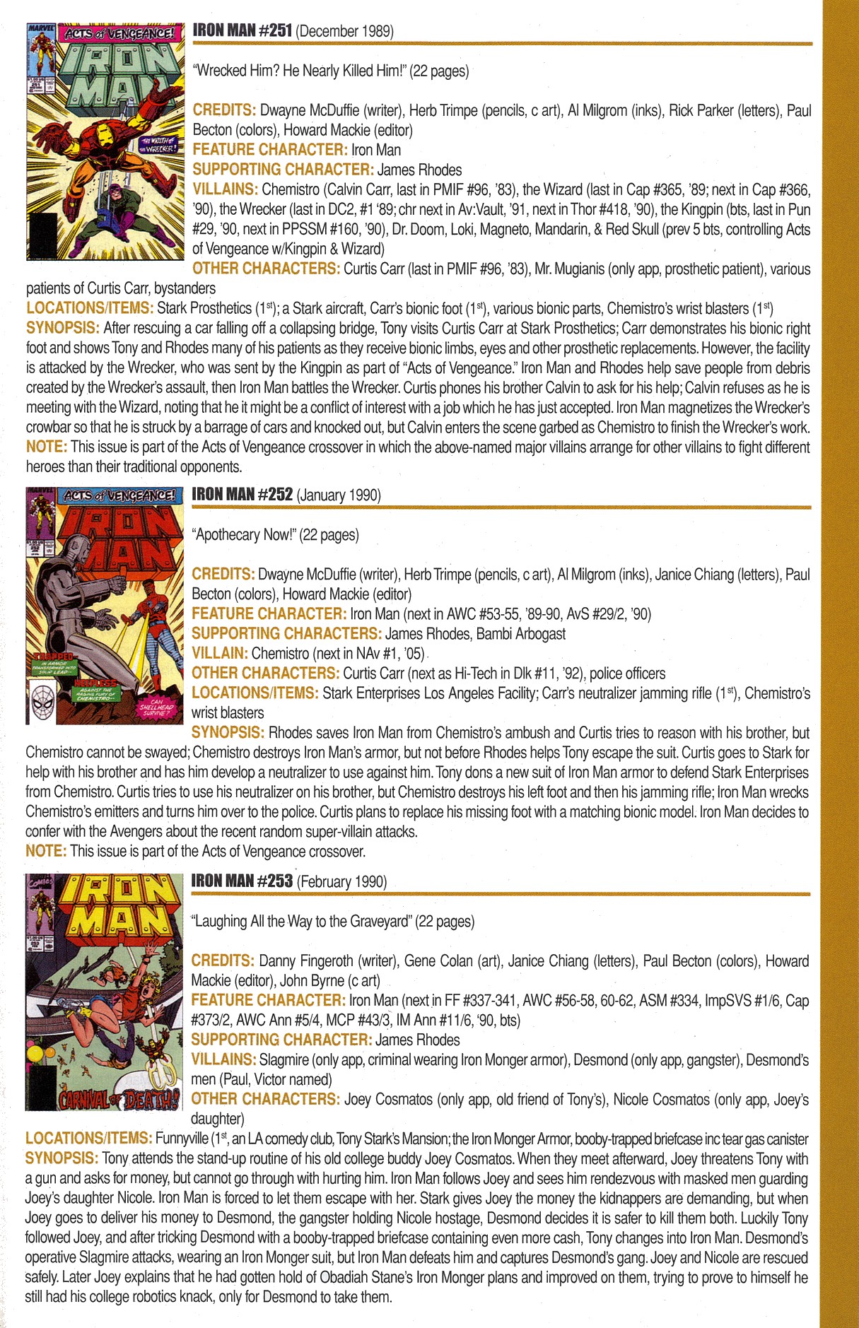 Read online Official Index to the Marvel Universe comic -  Issue #7 - 41
