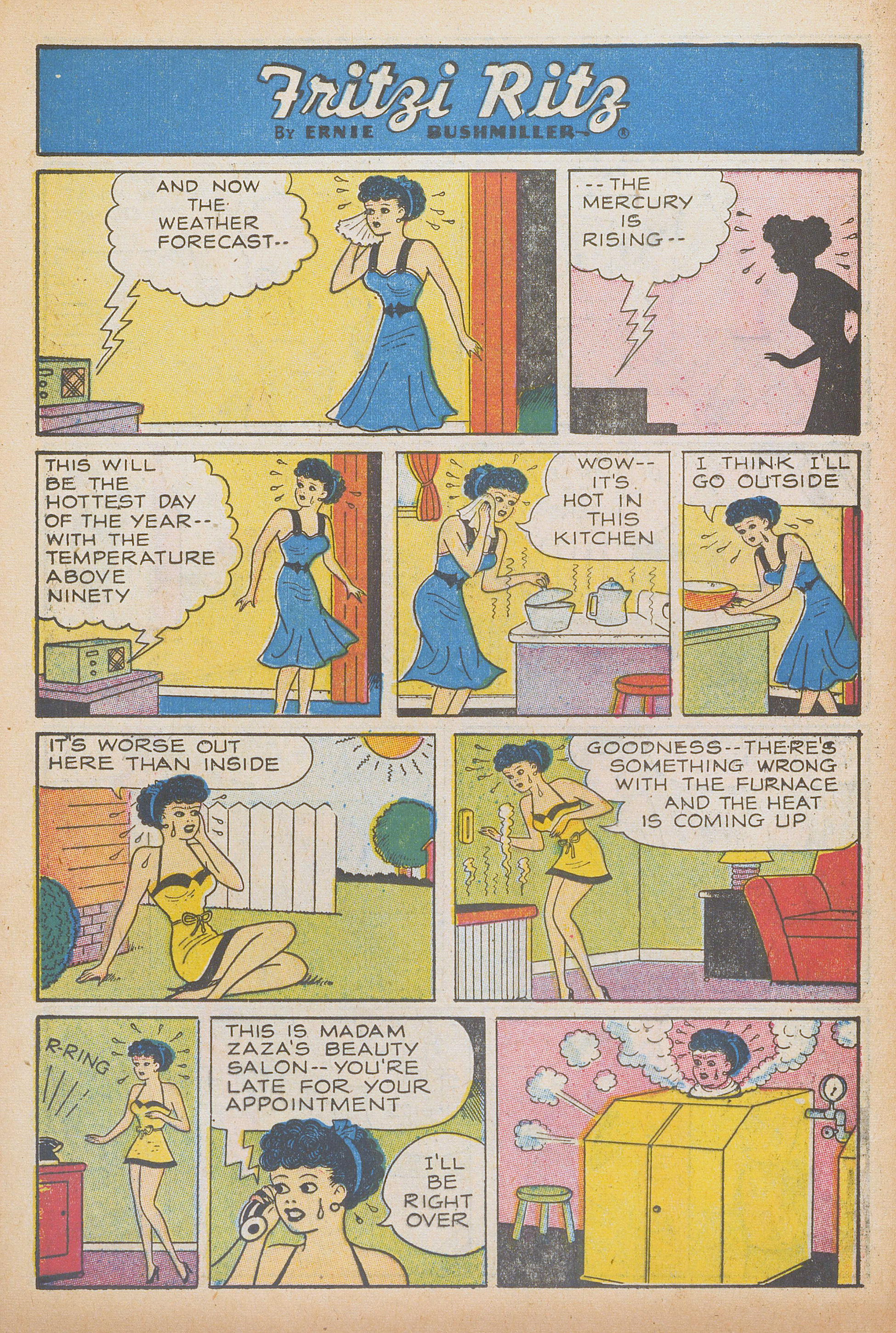 Read online Fritzi Ritz (1953) comic -  Issue #48 - 12