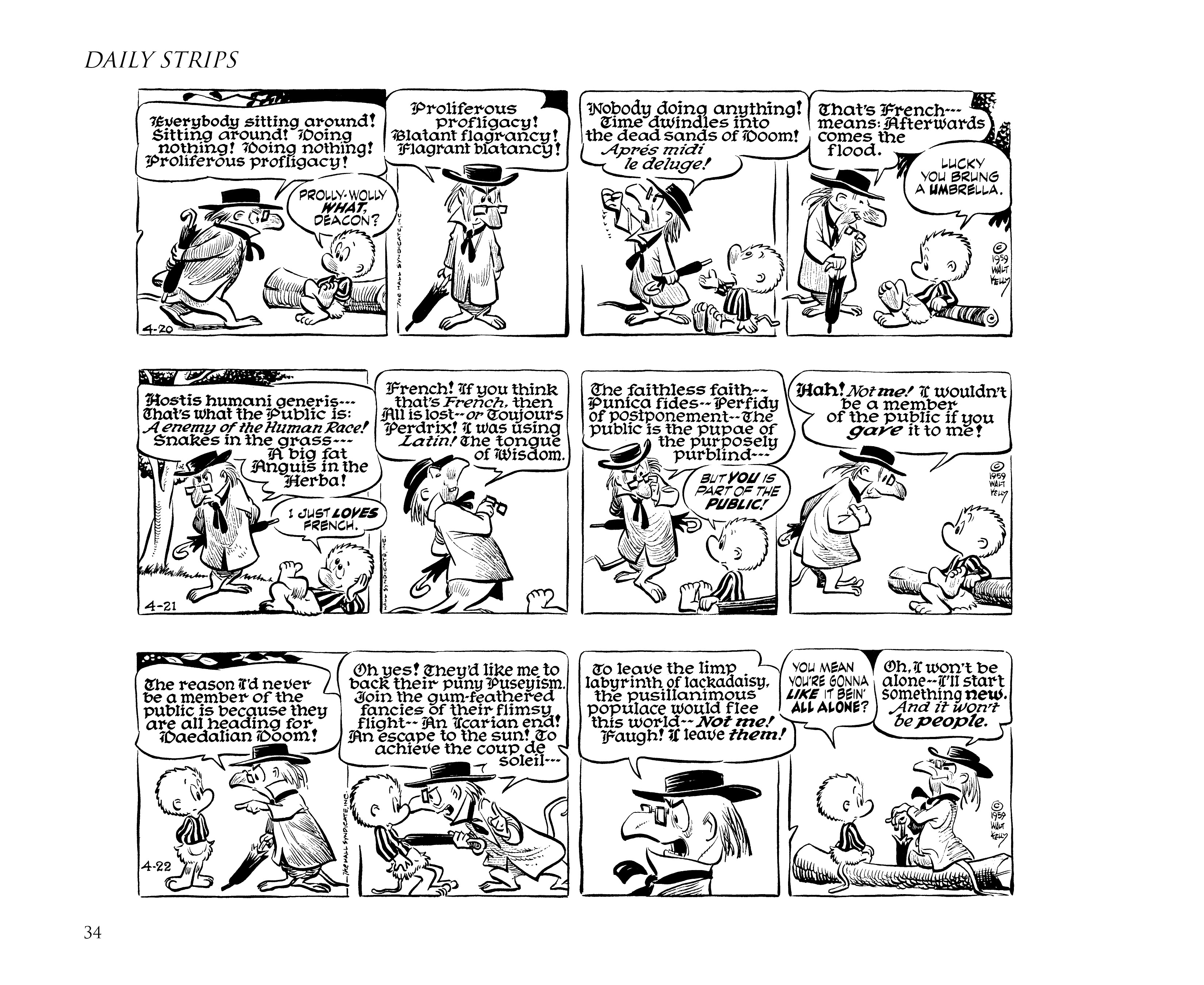 Read online Pogo by Walt Kelly: The Complete Syndicated Comic Strips comic -  Issue # TPB 6 (Part 1) - 44
