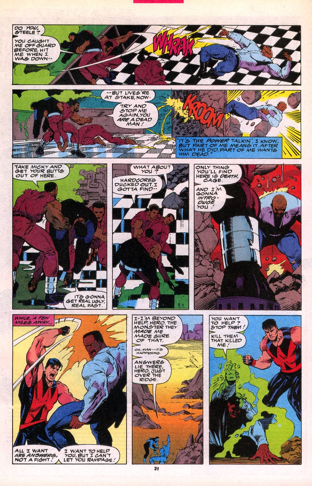 Read online Cage (1992) comic -  Issue #7 - 16
