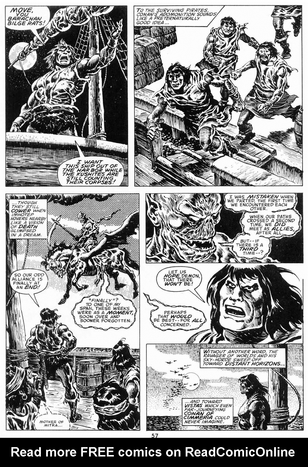 Read online The Savage Sword Of Conan comic -  Issue #206 - 58