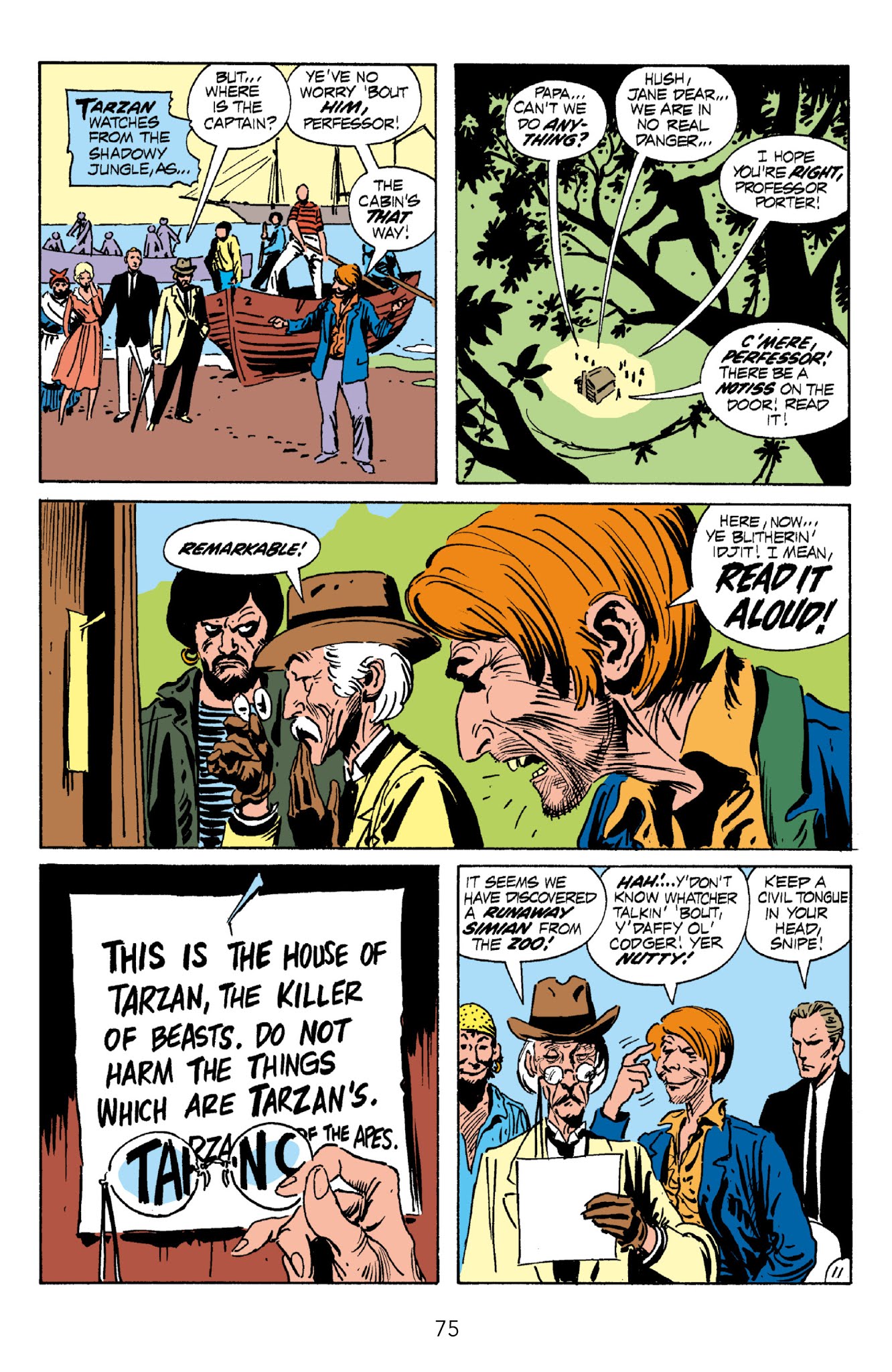 Read online Edgar Rice Burroughs' Tarzan The Joe Kubert Years comic -  Issue # TPB 1 (Part 1) - 75