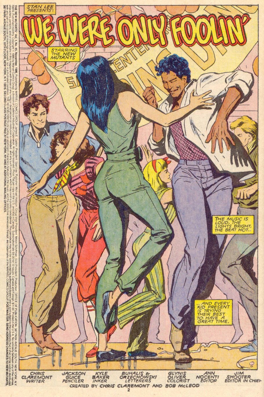 Read online The New Mutants comic -  Issue #45 - 3