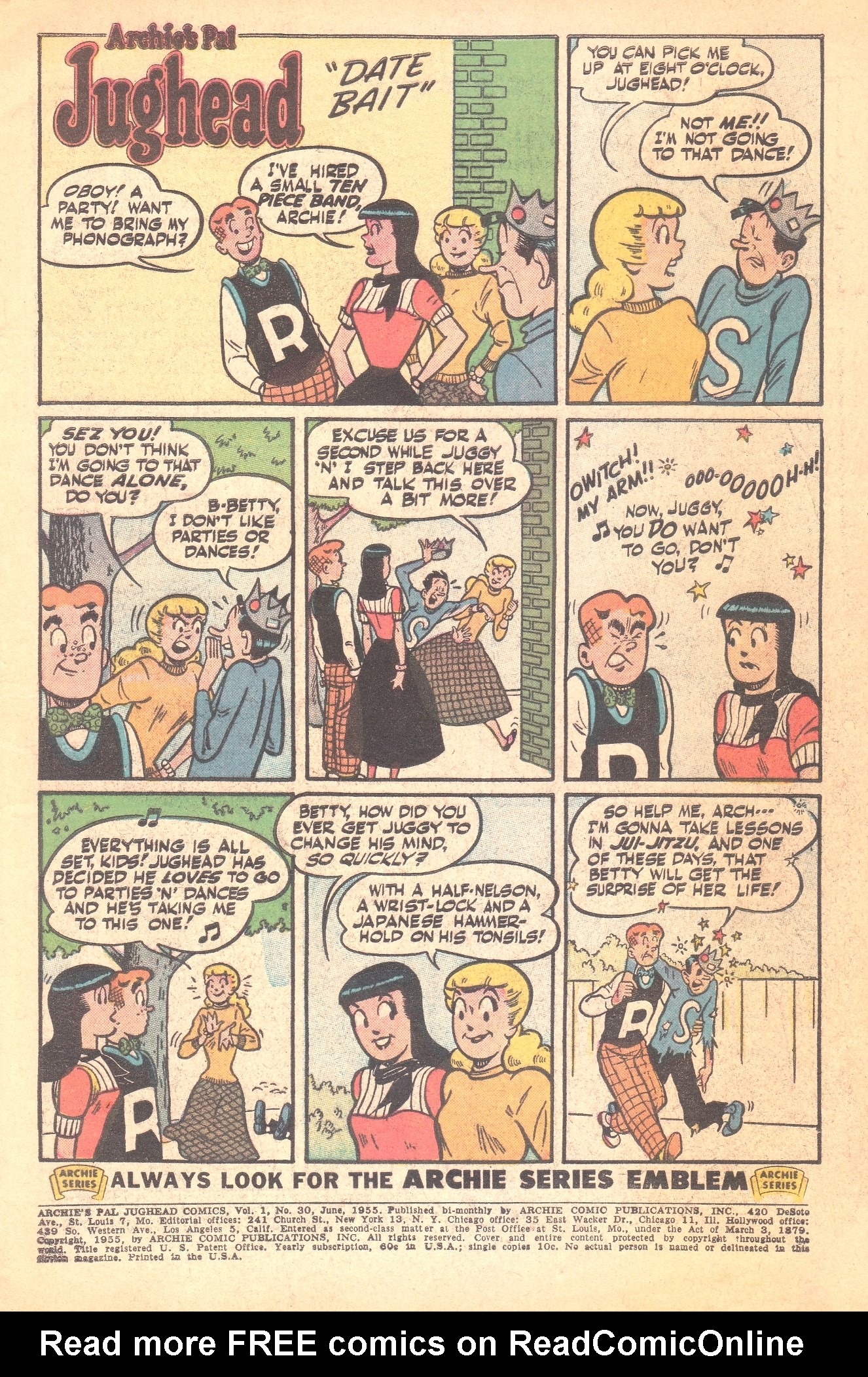 Read online Archie's Pal Jughead comic -  Issue #30 - 3