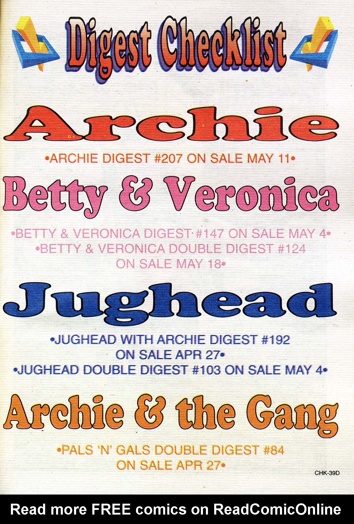 Read online Archie Digest Magazine comic -  Issue #207 - 52