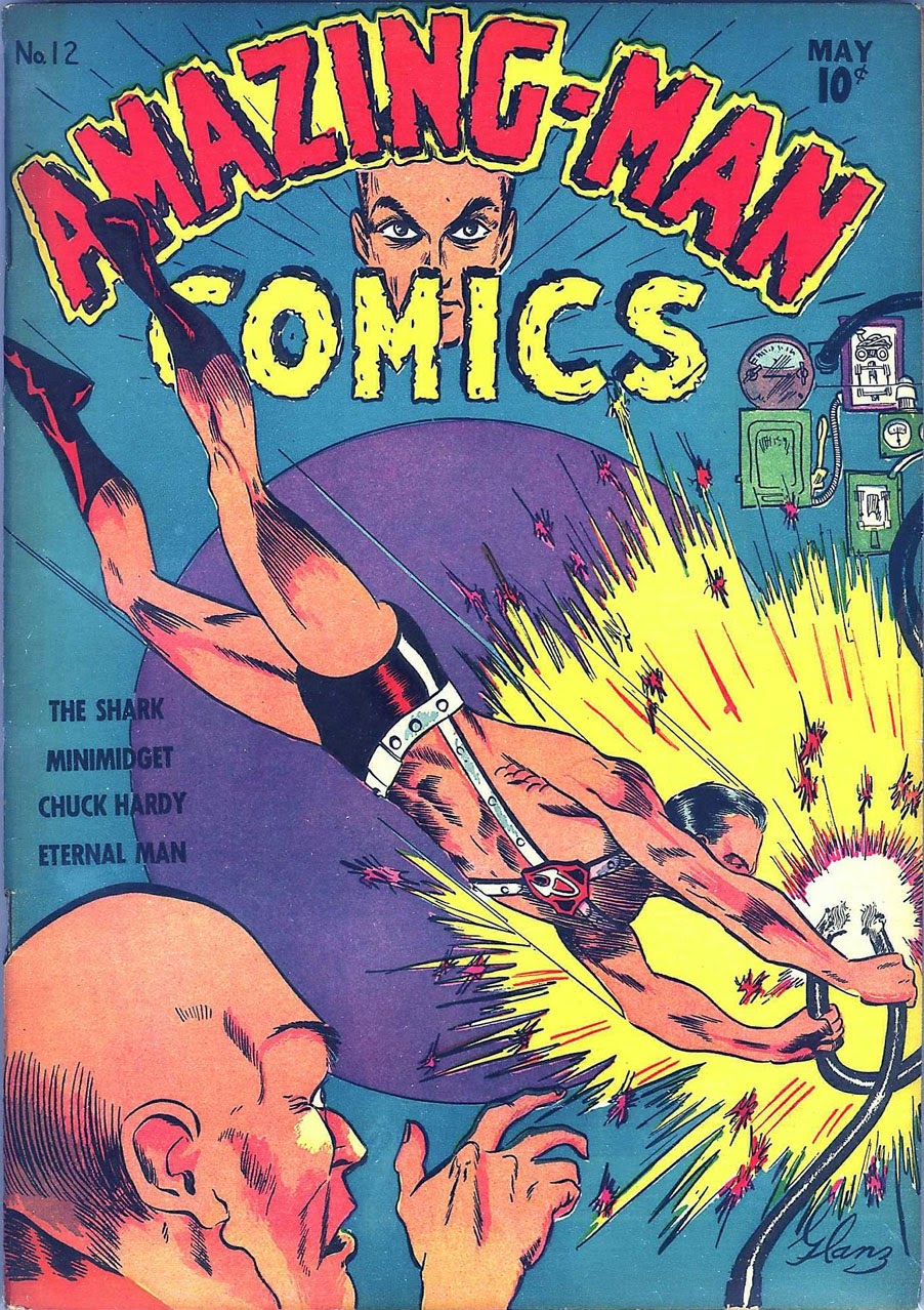 Read online Amazing Man Comics comic -  Issue #12 - 1