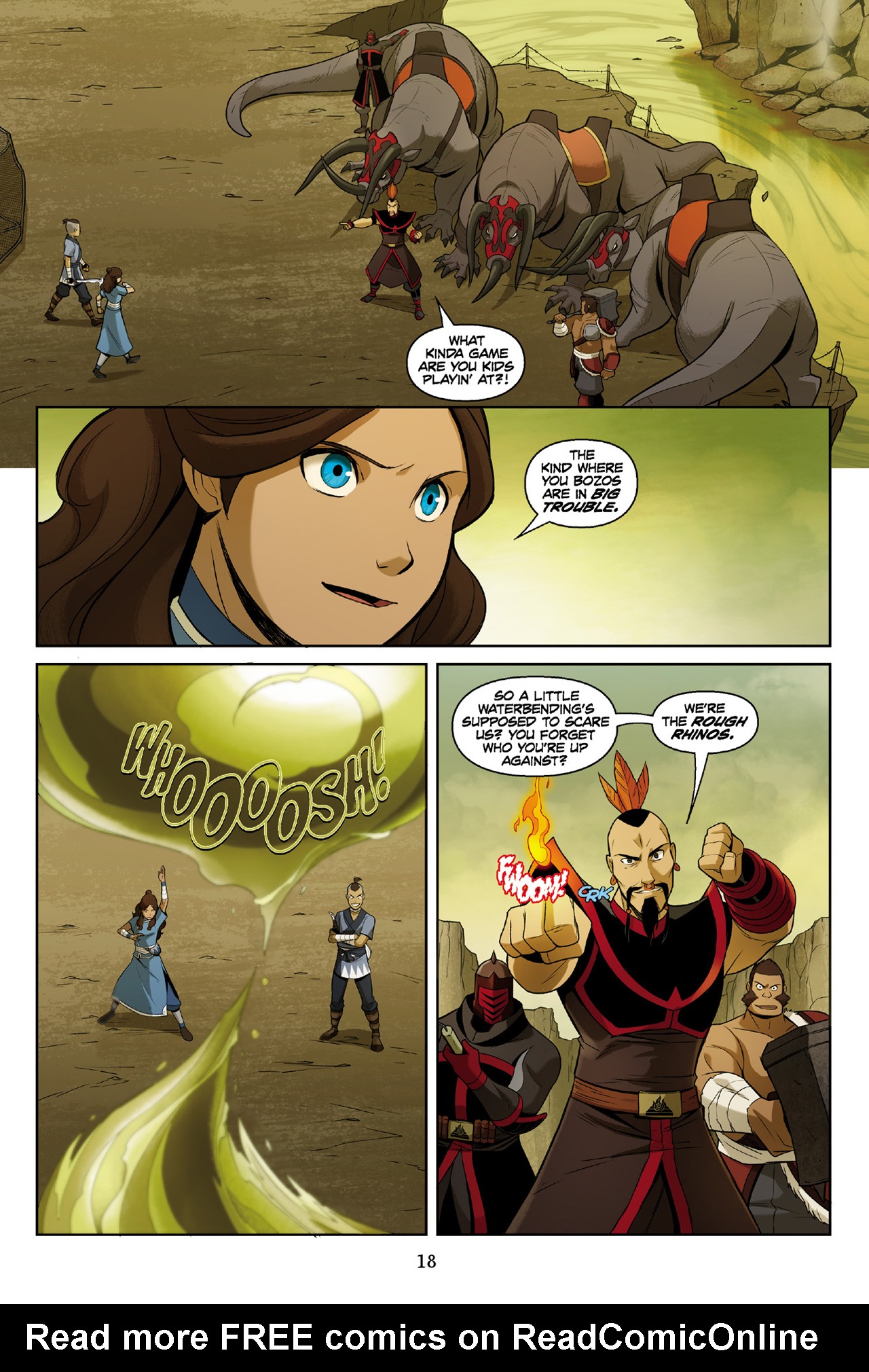 Read online Nickelodeon Avatar: The Last Airbender - The Rift comic -  Issue # Part 2 - 19