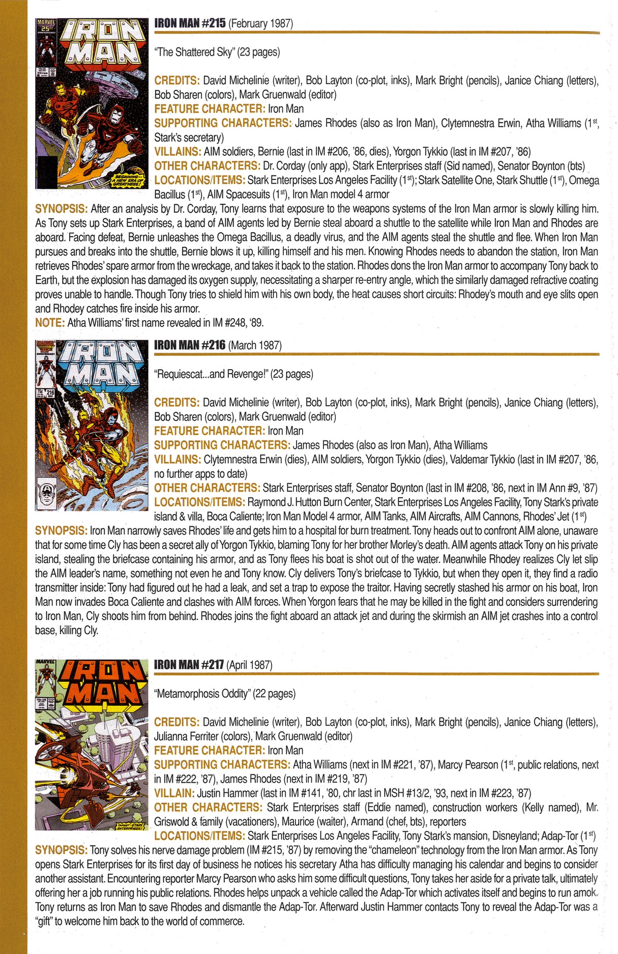 Read online Official Index to the Marvel Universe comic -  Issue #7 - 24