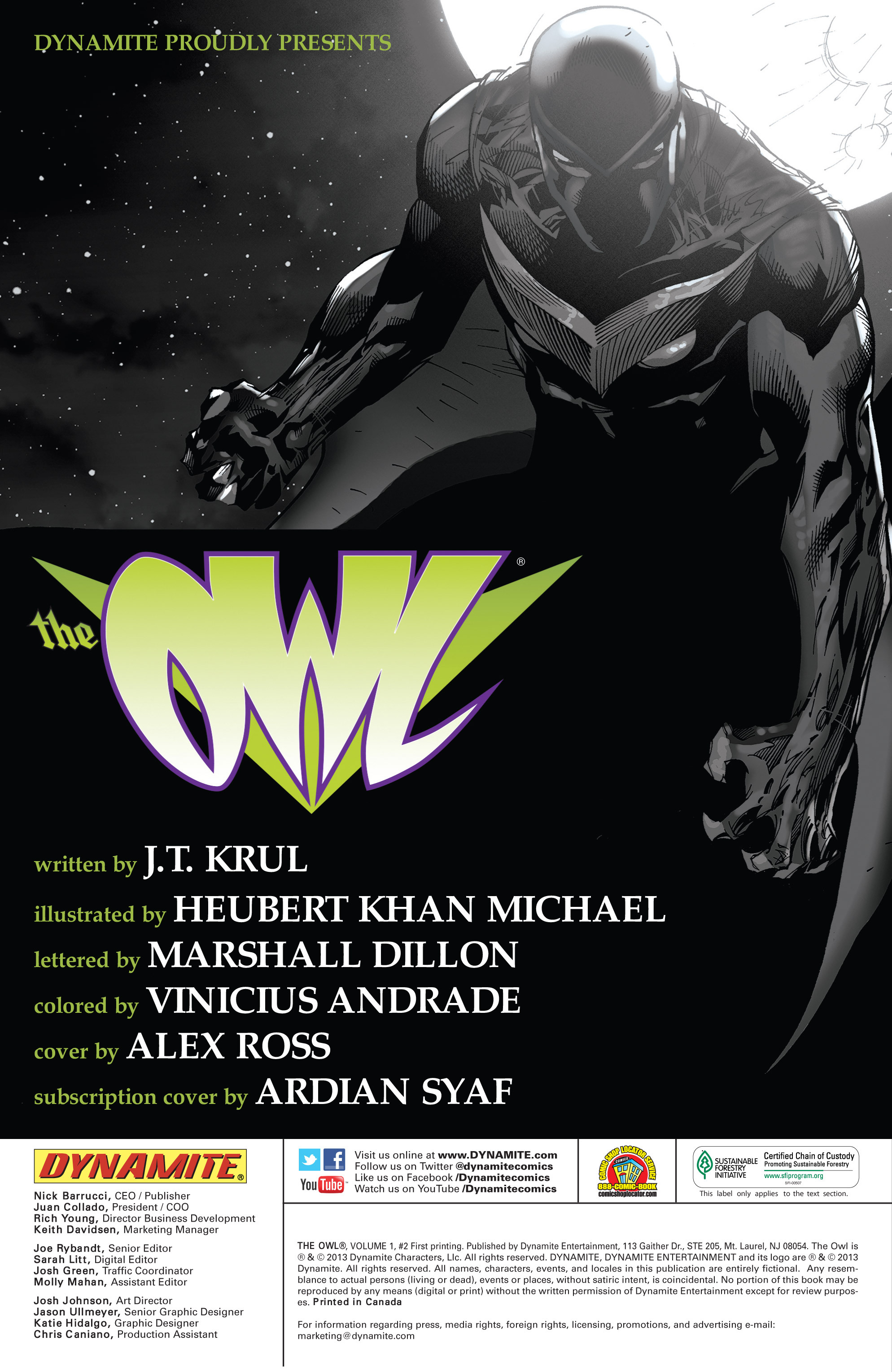 Read online The Owl comic -  Issue #2 - 2