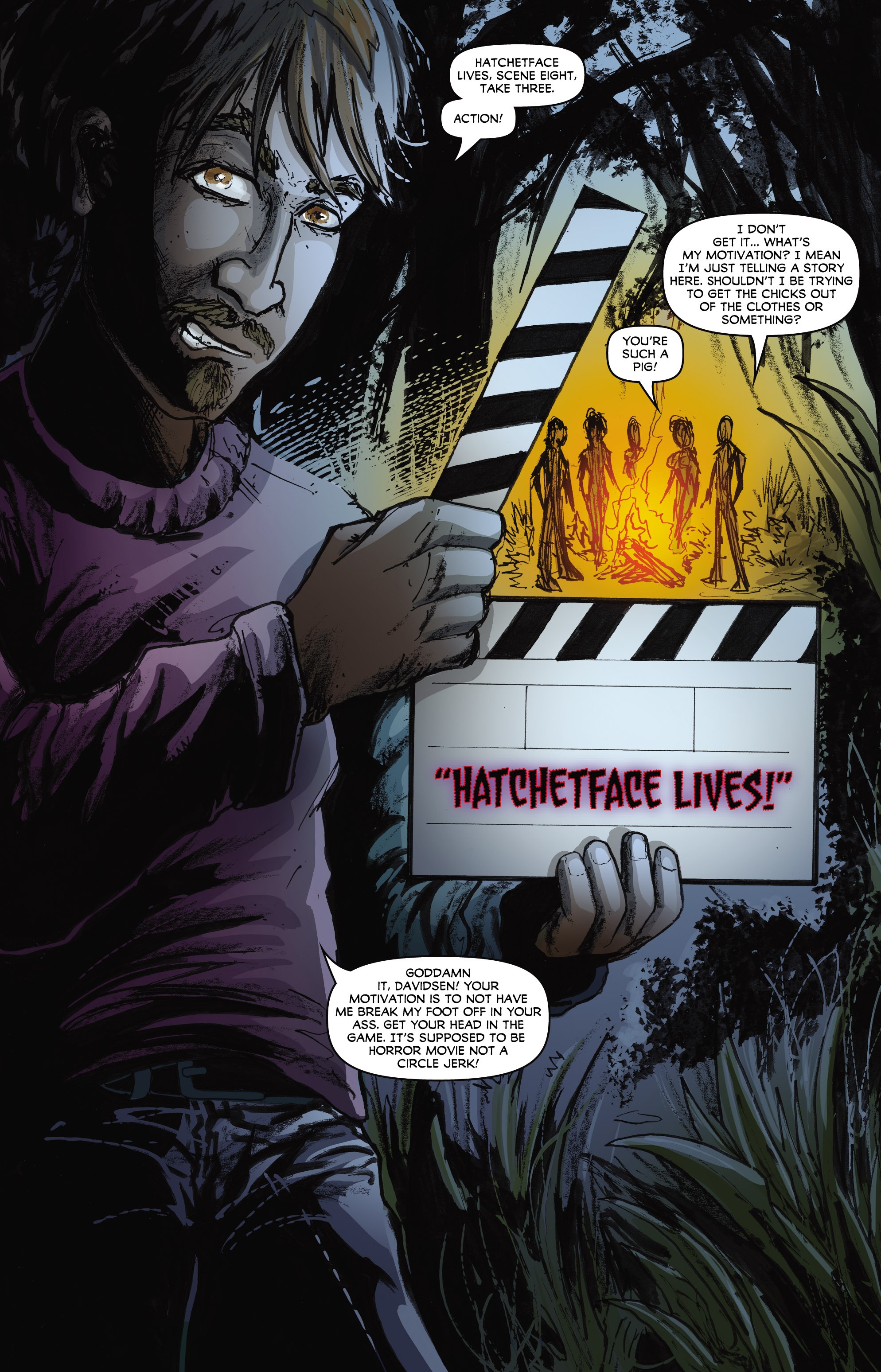 Read online Adam Green's Hatchet comic -  Issue #3 - 2