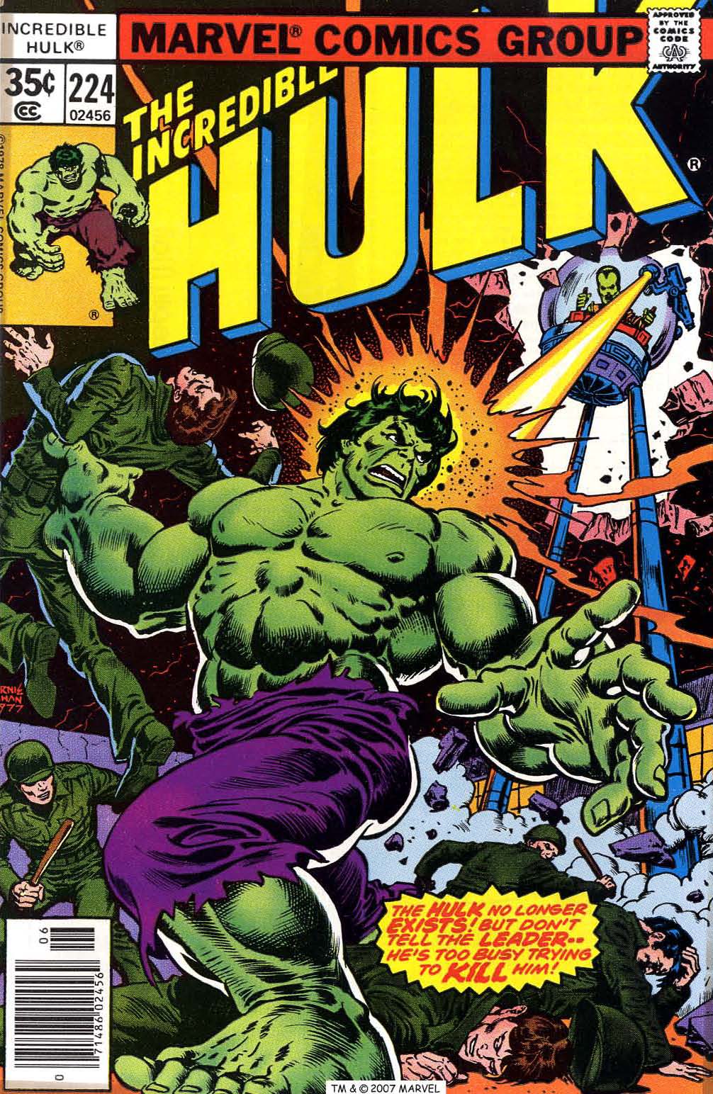 Read online The Incredible Hulk (1968) comic -  Issue #224 - 1