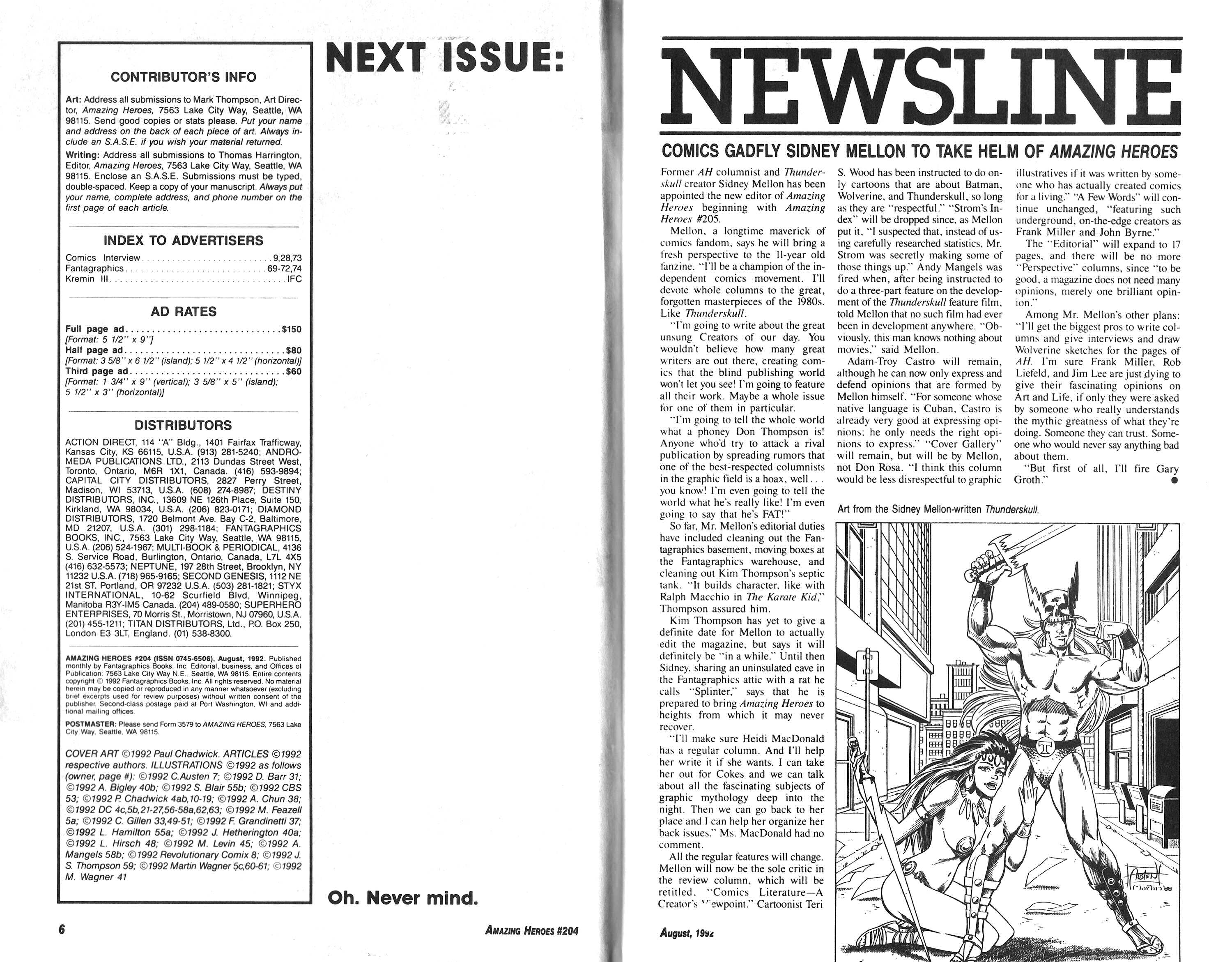 Read online Amazing Heroes comic -  Issue #204 - 4
