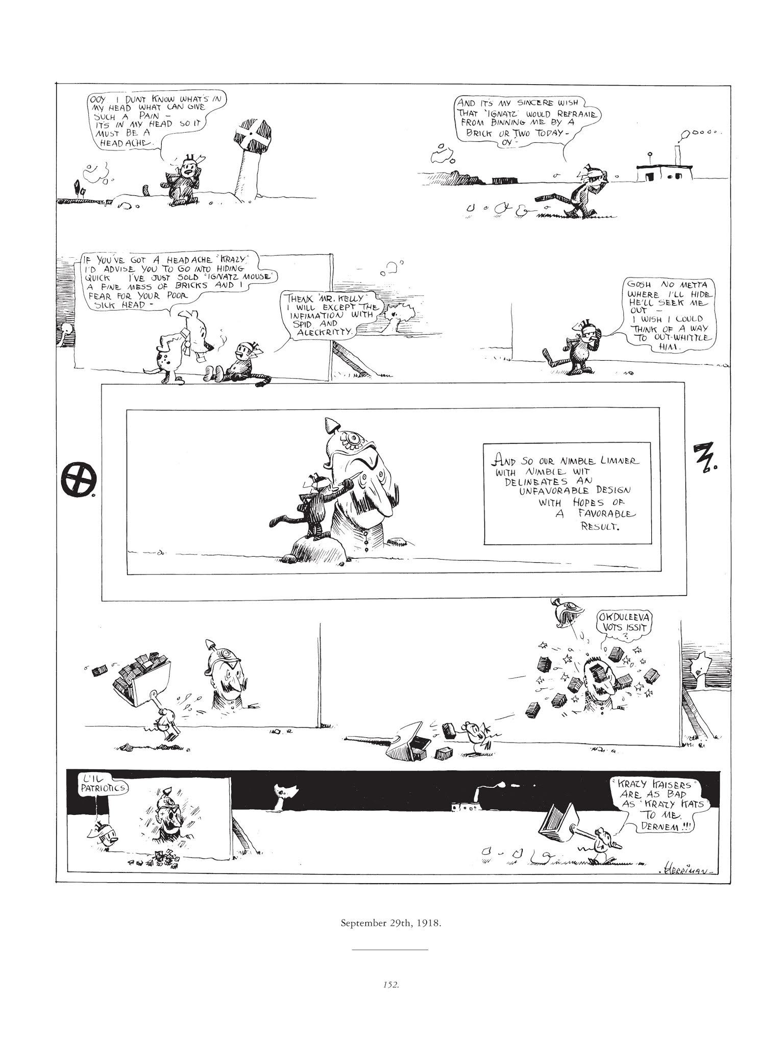 Read online Krazy & Ignatz comic -  Issue # TPB 1 - 152