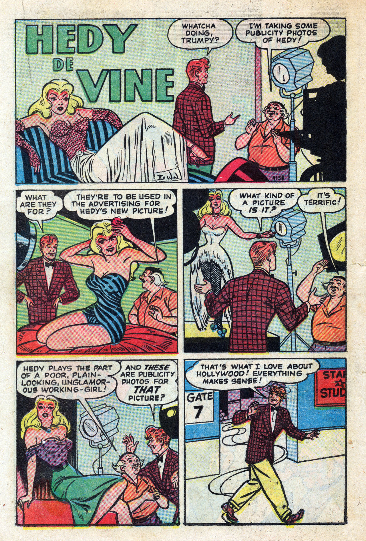Read online Hedy Of Hollywood Comics comic -  Issue #46 - 16