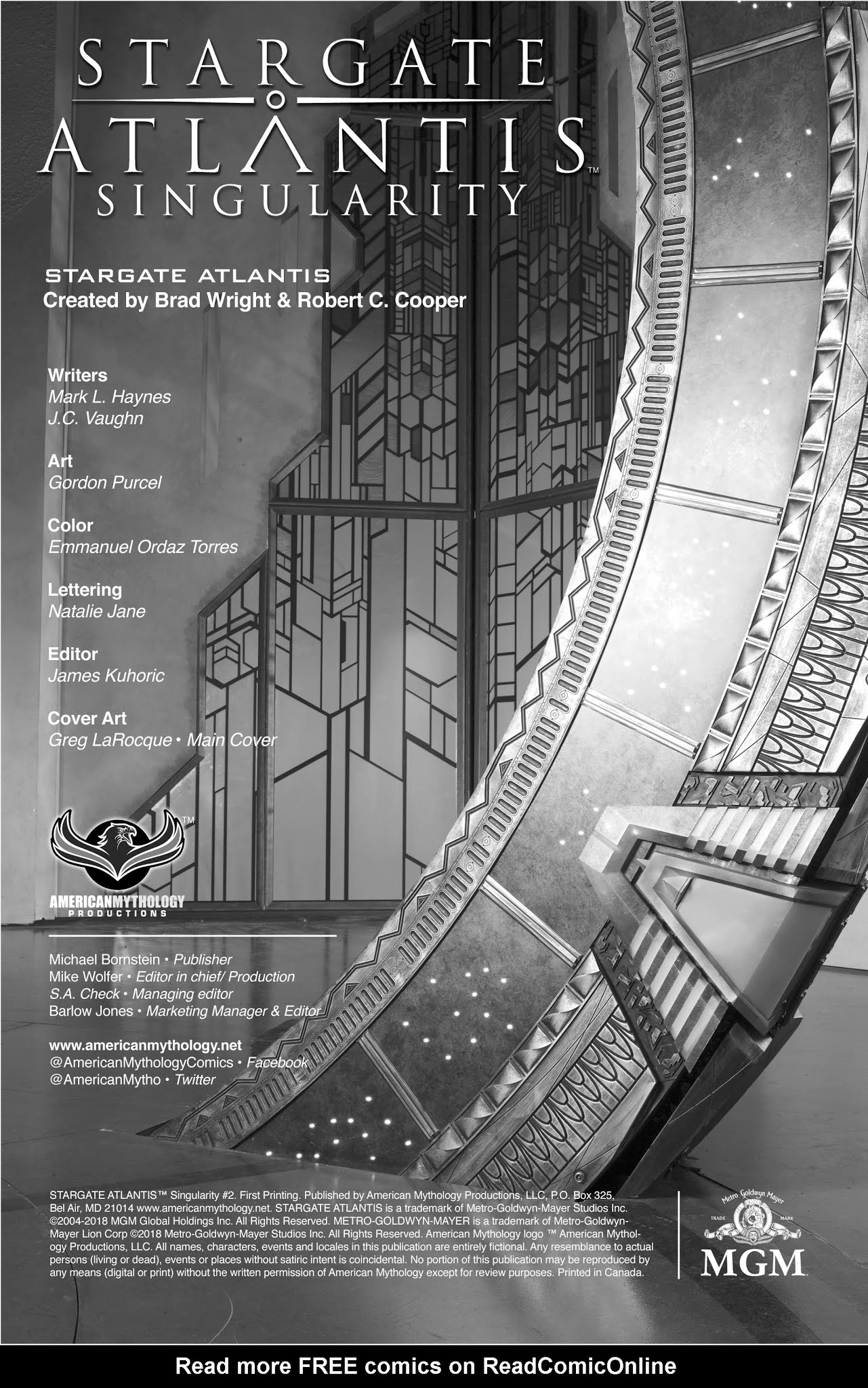 Read online Stargate Atlantis: Singularity comic -  Issue #2 - 2