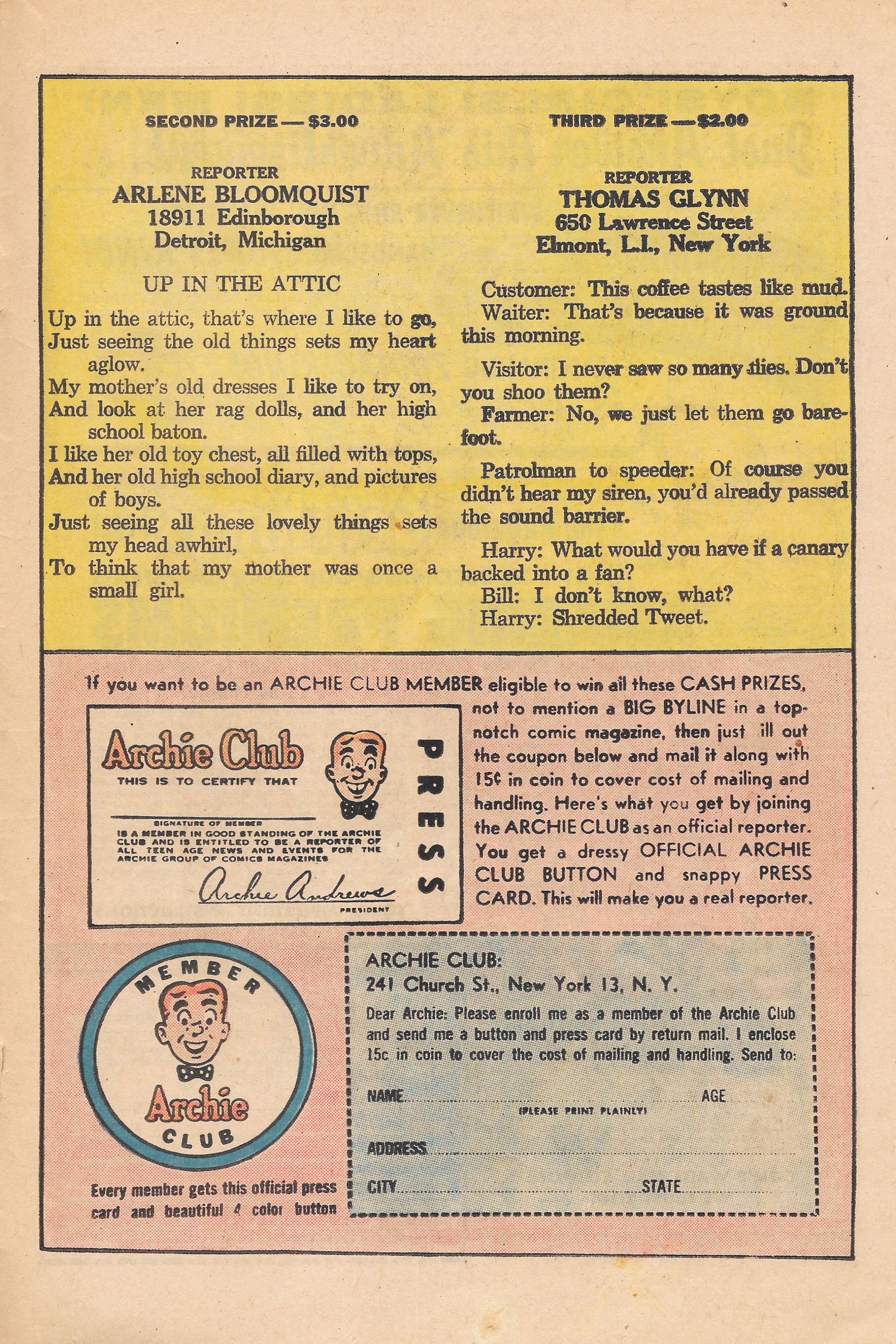 Read online Archie's Joke Book Magazine comic -  Issue #82 - 27
