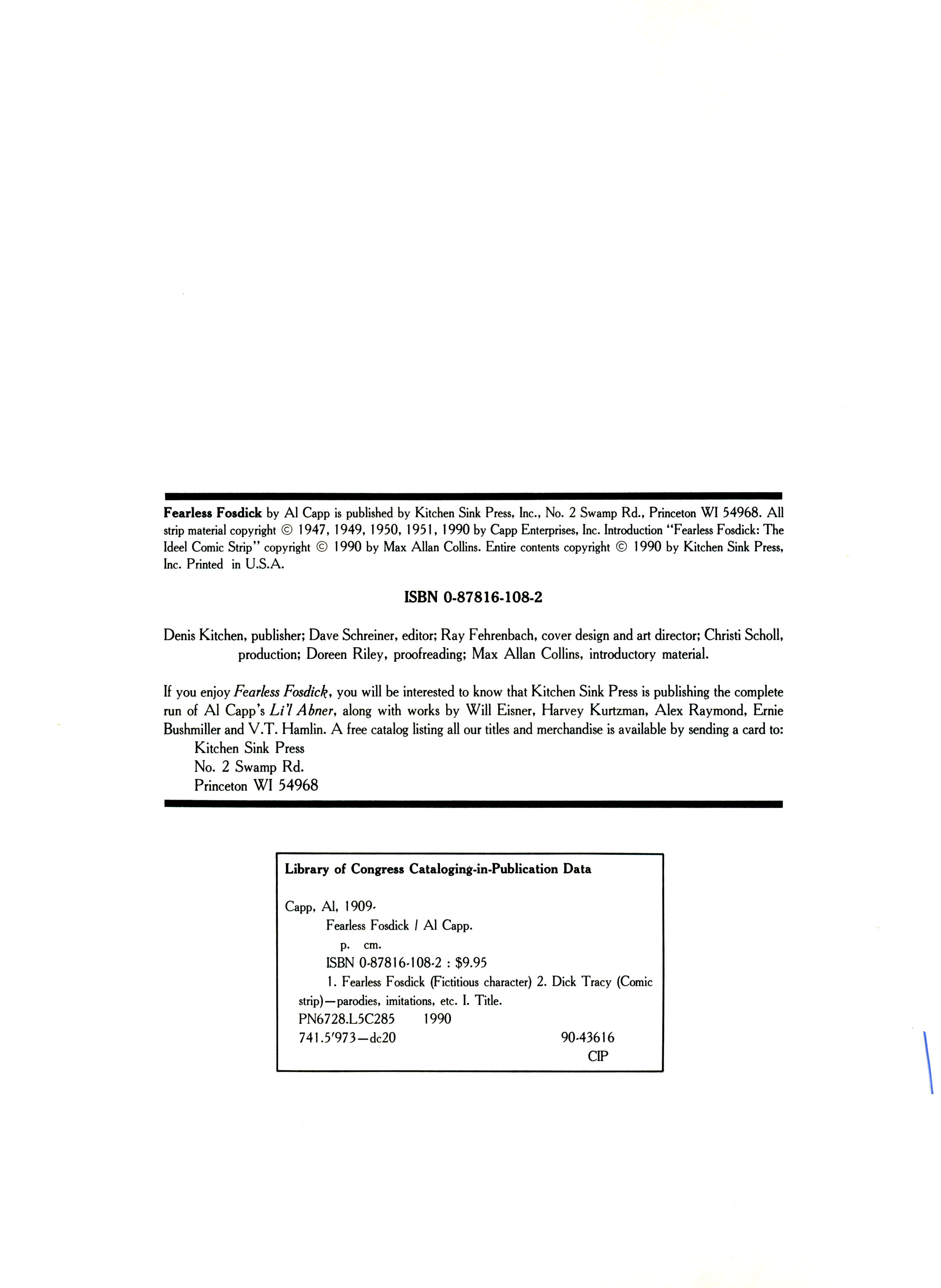 Read online Fearless Fosdick comic -  Issue # TPB - 3