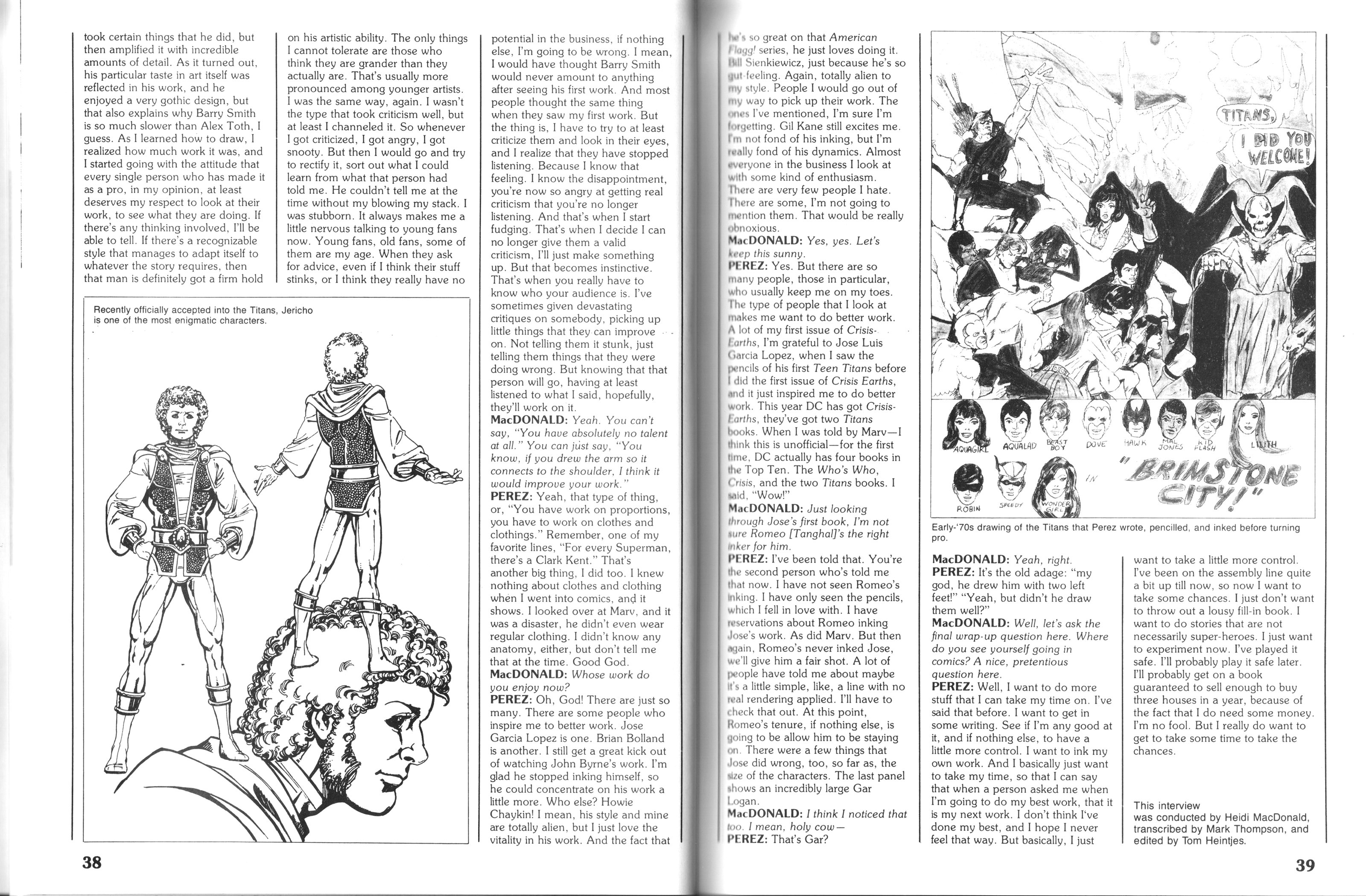 Read online Focus On George Perez comic -  Issue # Full - 20