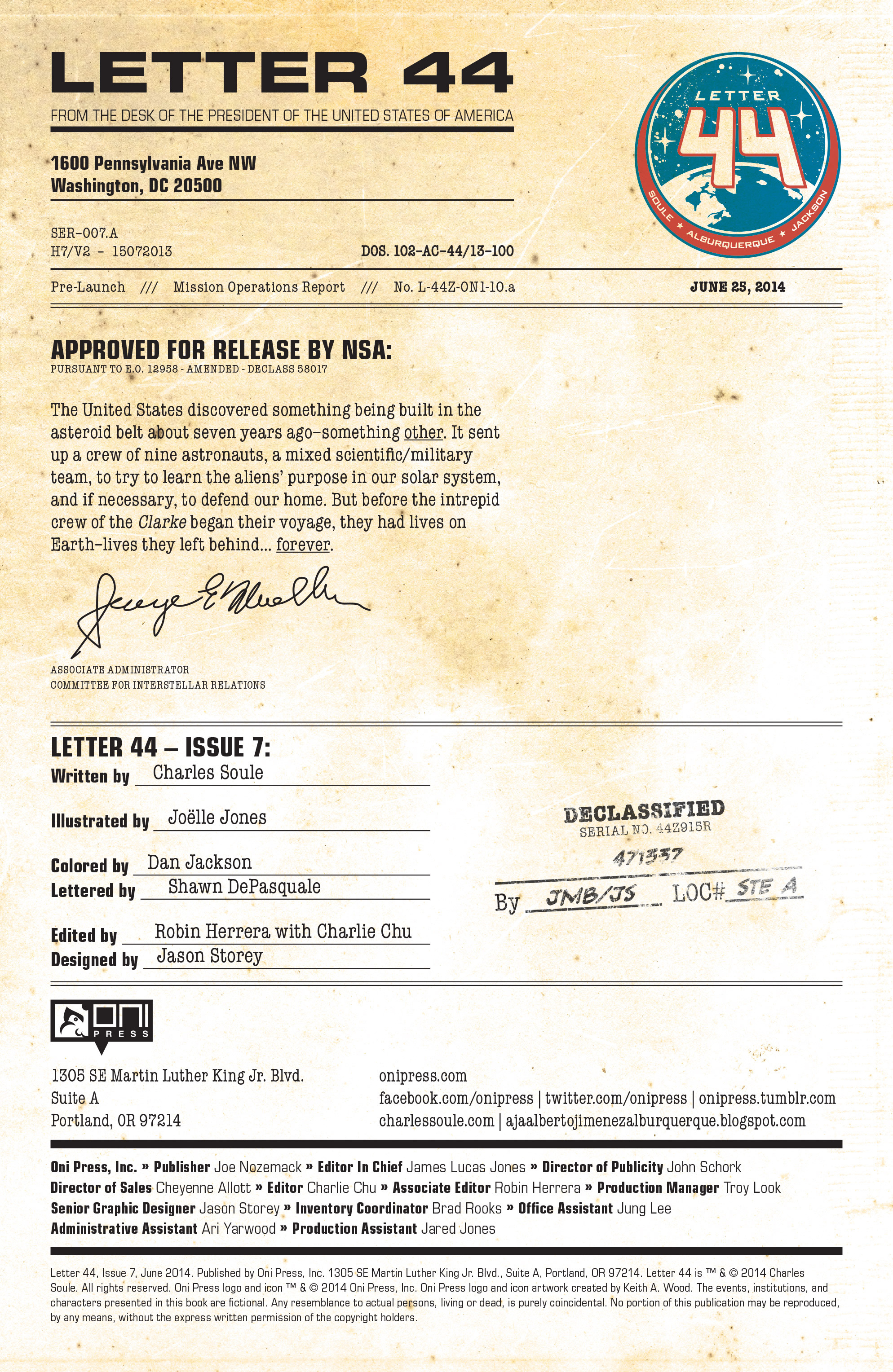 Read online Letter 44 comic -  Issue #7 - 2