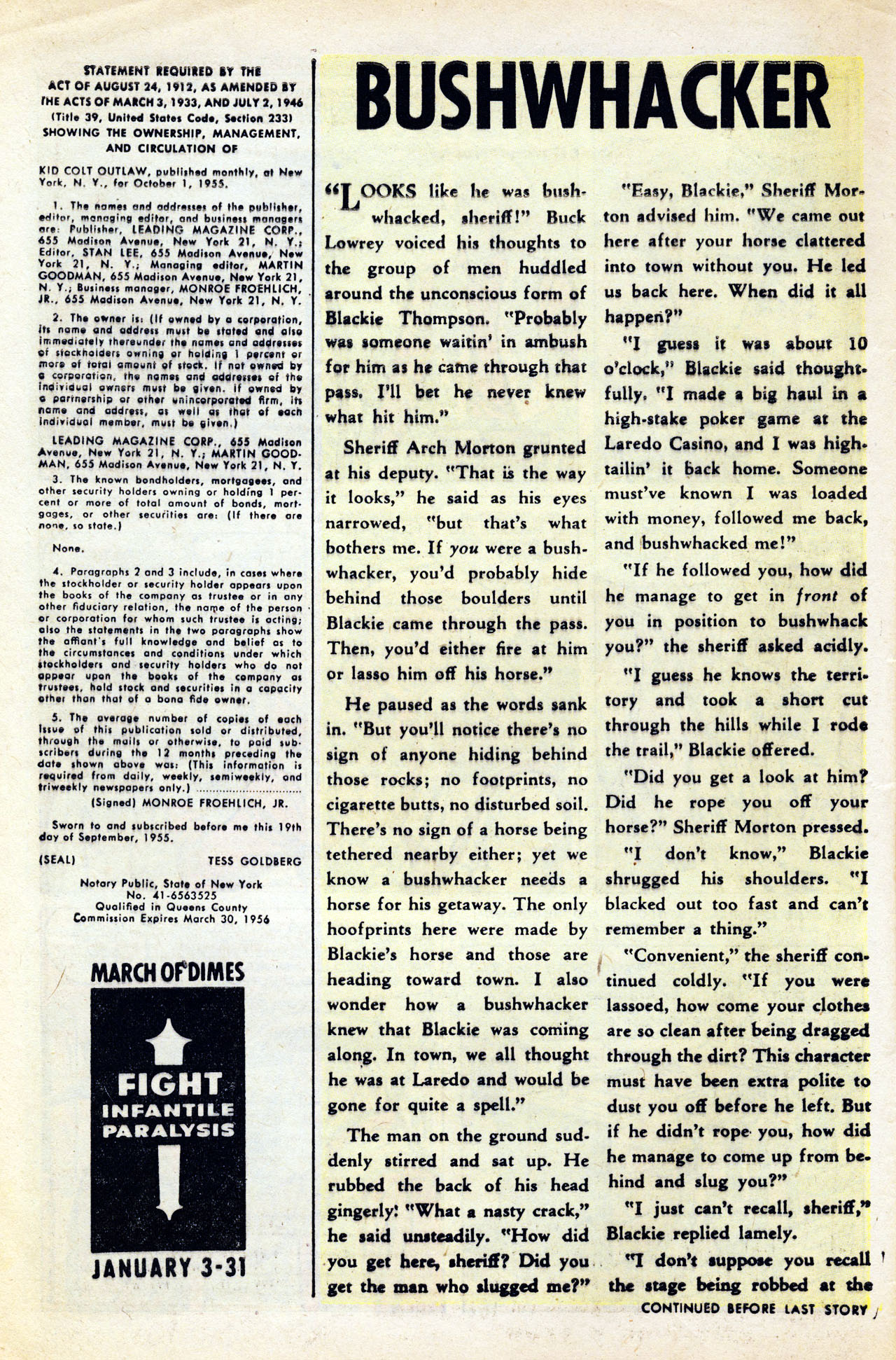 Read online Kid Colt Outlaw comic -  Issue #58 - 8