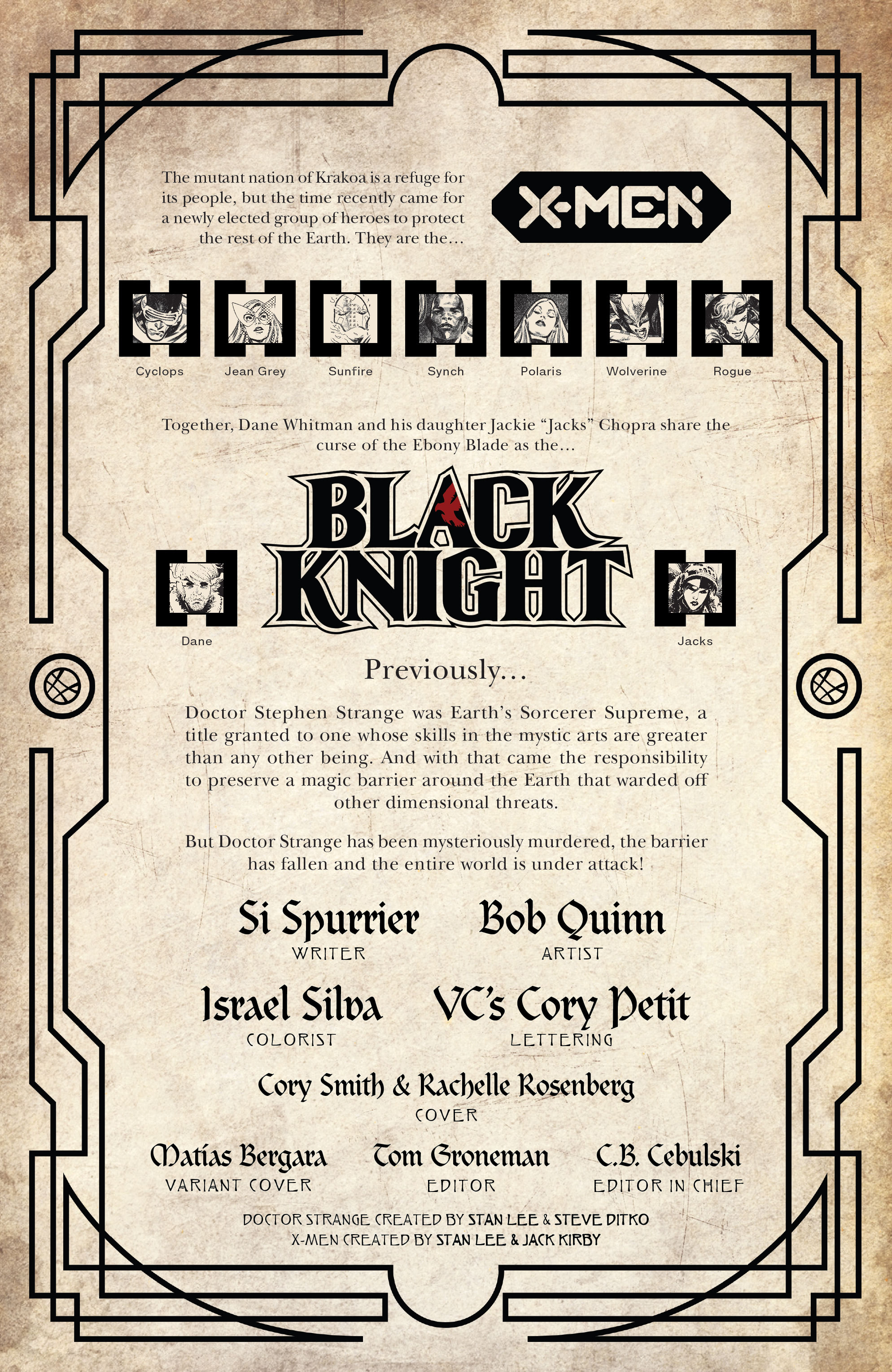 Read online Death of Doctor Strange: One-Shots comic -  Issue # X-Men - Black Knight - 8