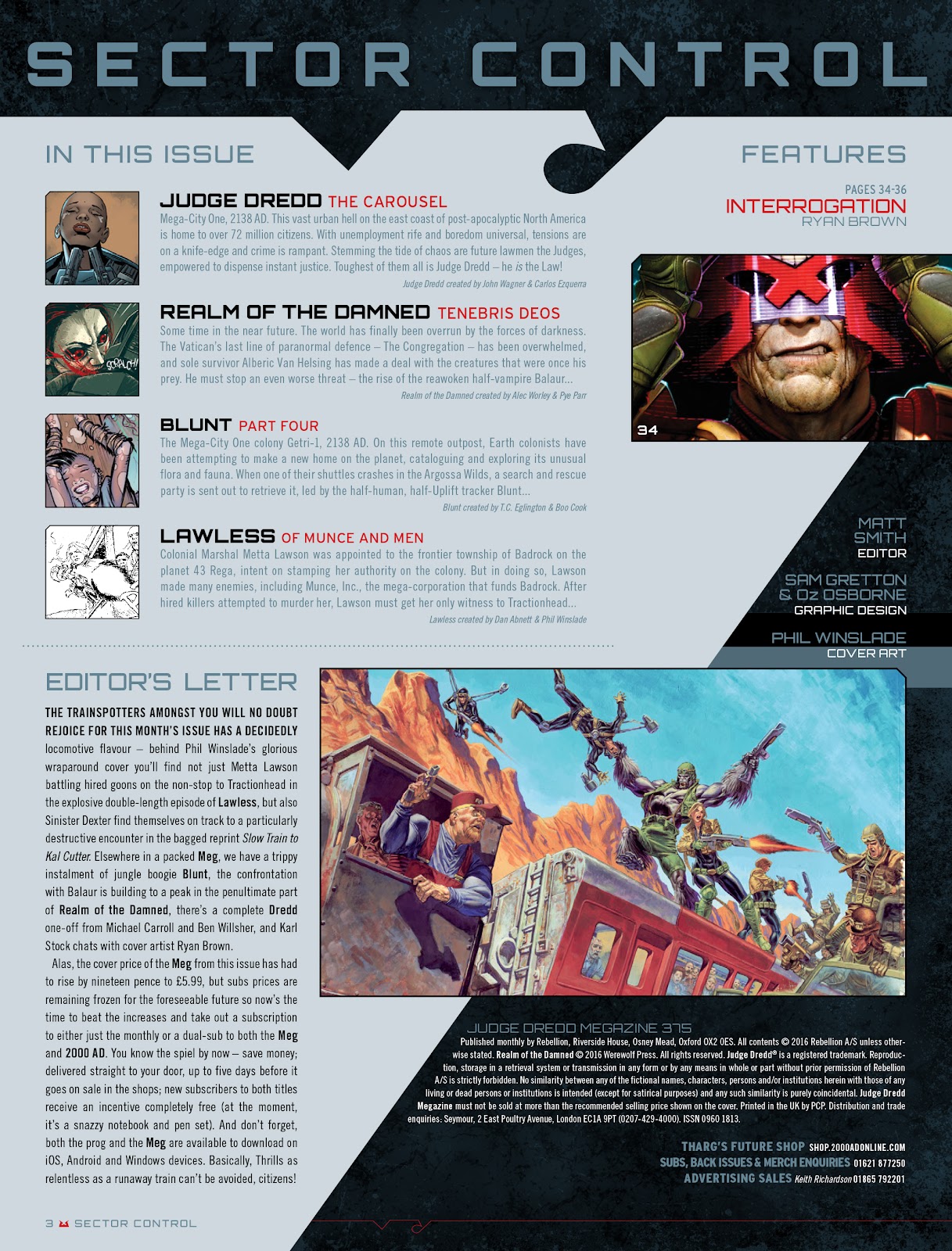 Judge Dredd Megazine (Vol. 5) issue 375 - Page 3