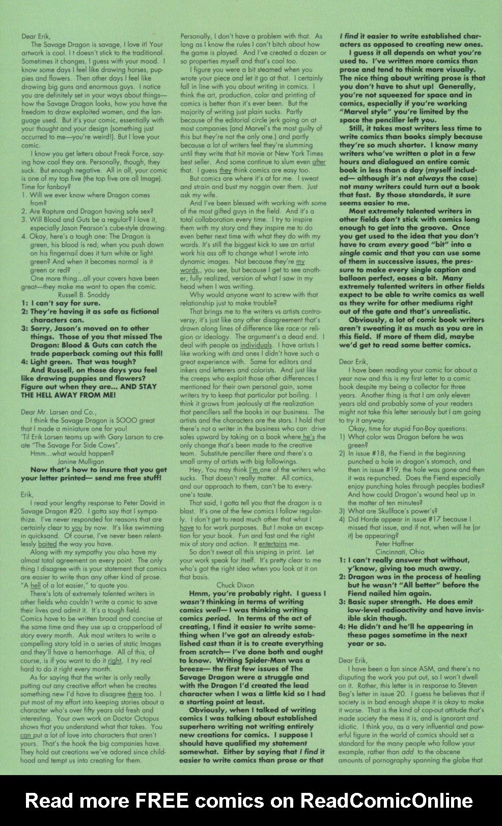 Read online The Savage Dragon (1993) comic -  Issue #21 - 29