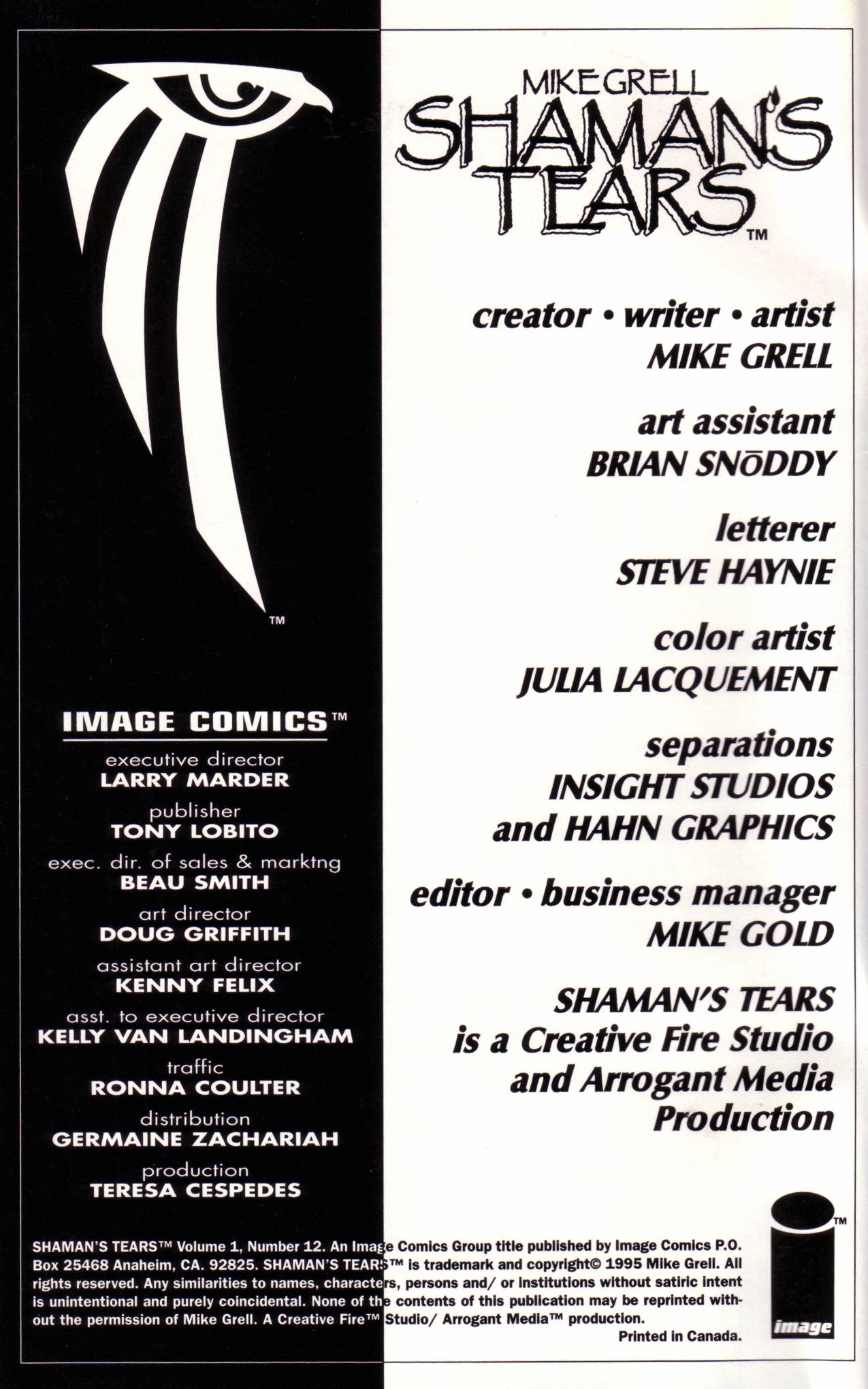 Read online Shaman's Tears comic -  Issue #12 - 2