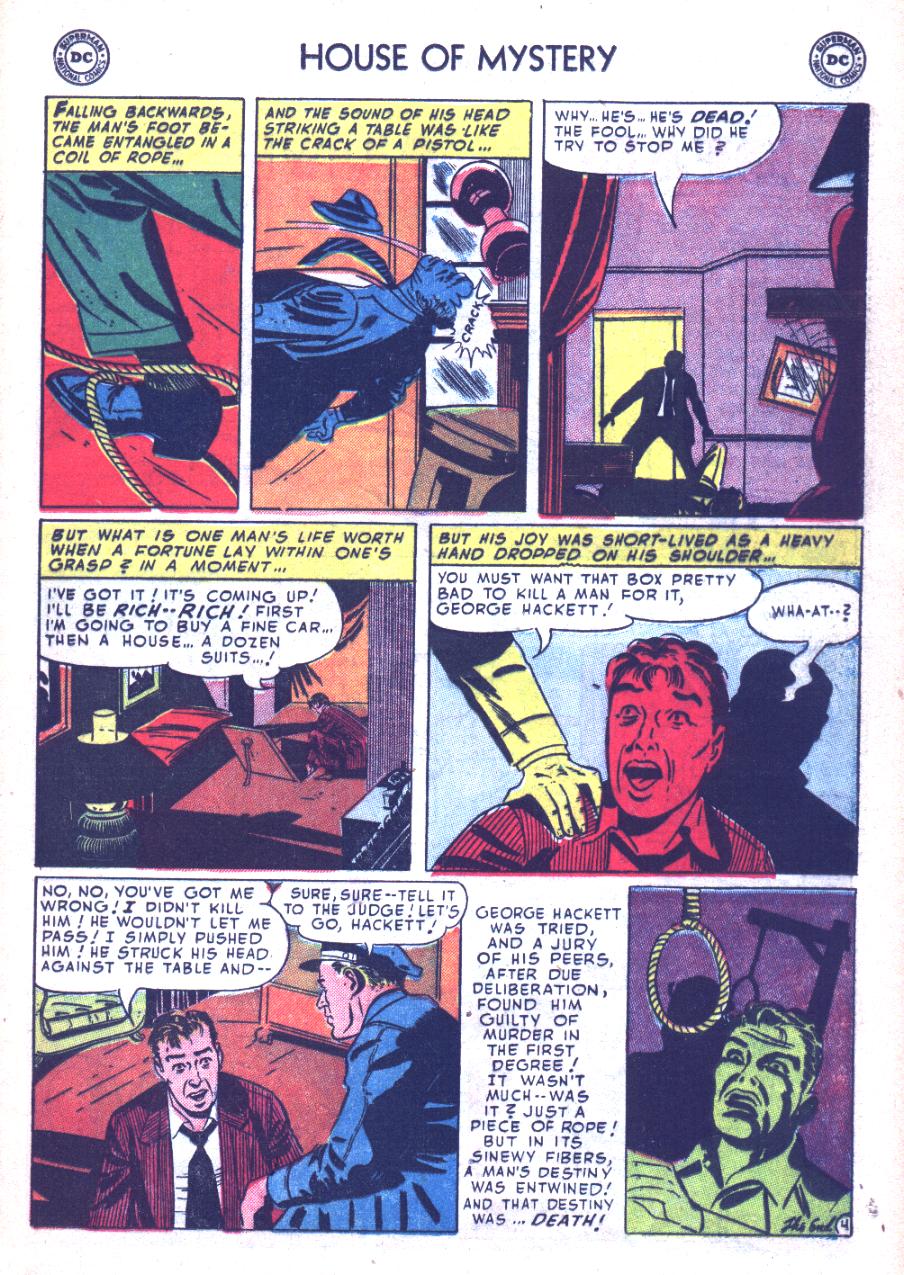 Read online House of Mystery (1951) comic -  Issue #5 - 31