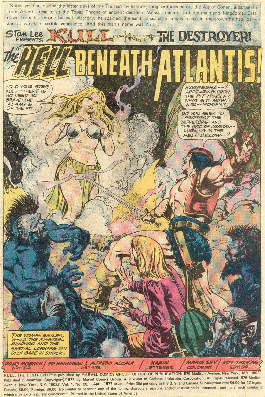 Read online Kull The Destroyer comic -  Issue #20 - 2