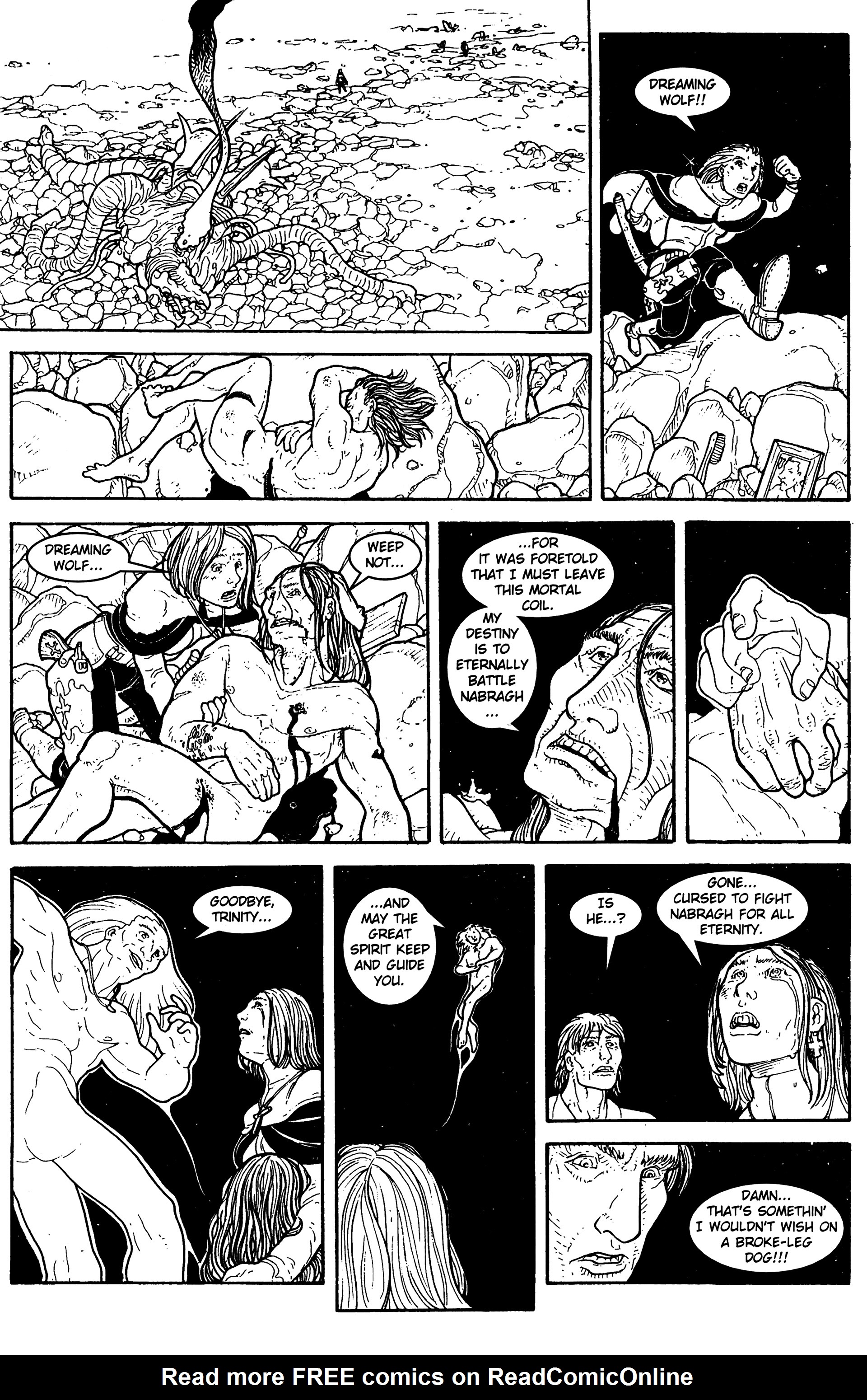 Read online Warrior Nun: Black & White comic -  Issue #17 - 22