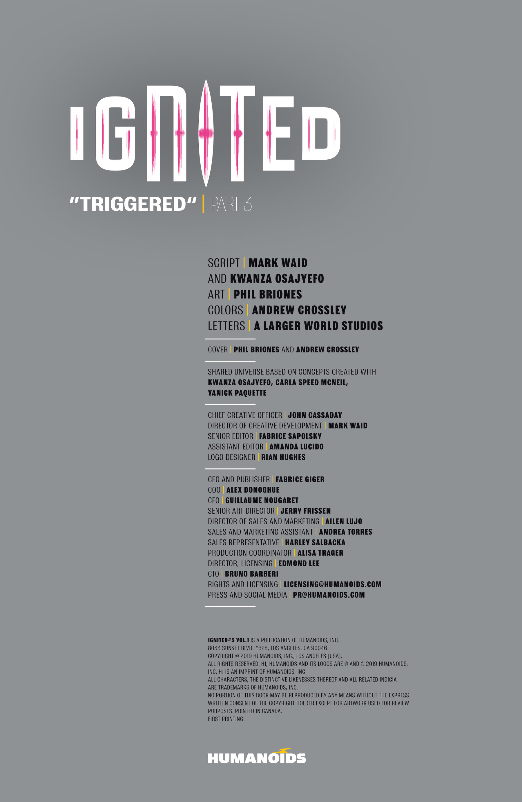 Read online Ignited comic -  Issue #3 - 2