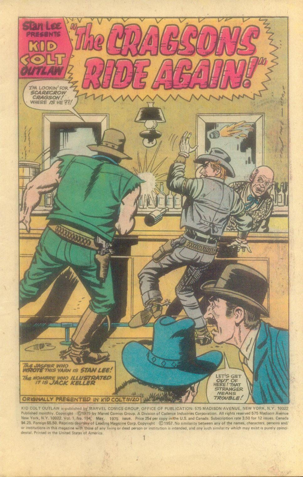 Read online Kid Colt Outlaw comic -  Issue #194 - 3