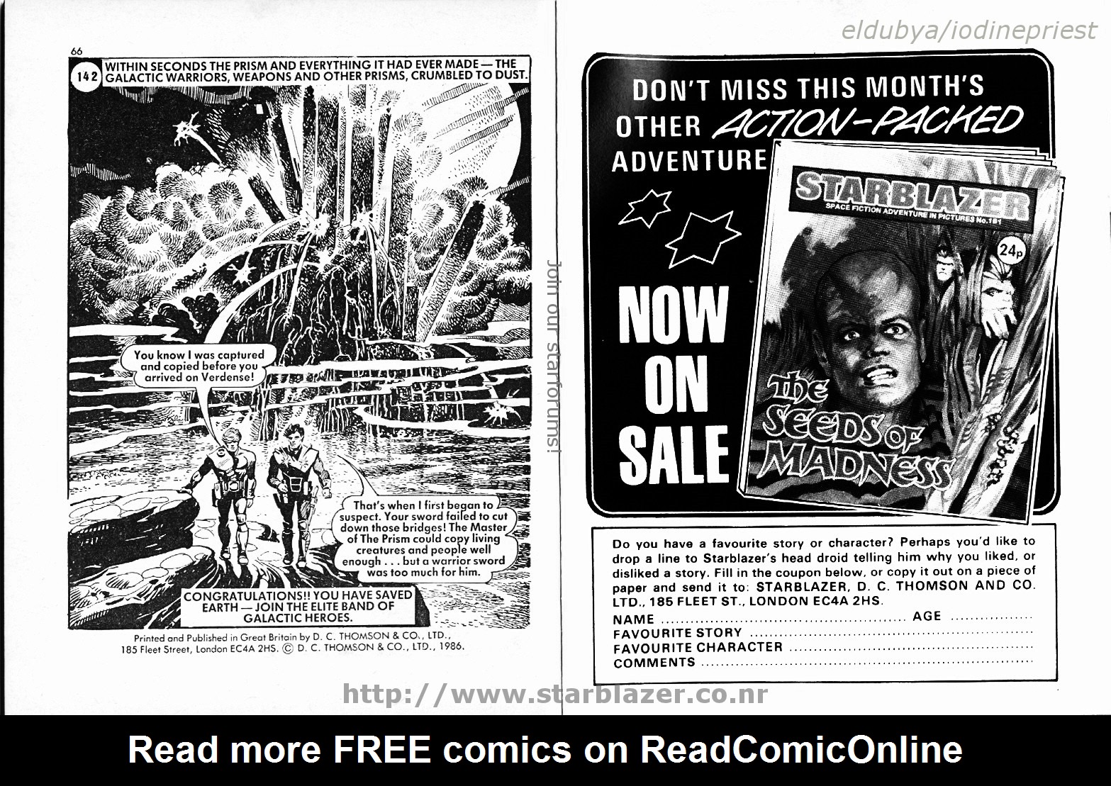 Read online Starblazer comic -  Issue #160 - 35