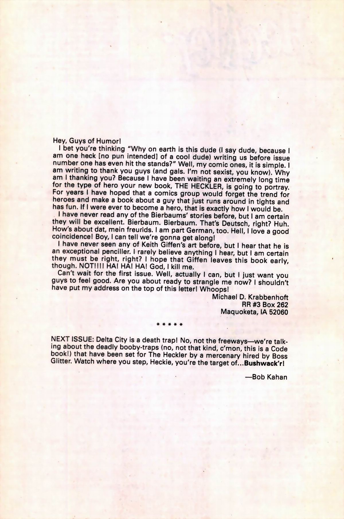 Read online Heckler comic -  Issue #3 - 34